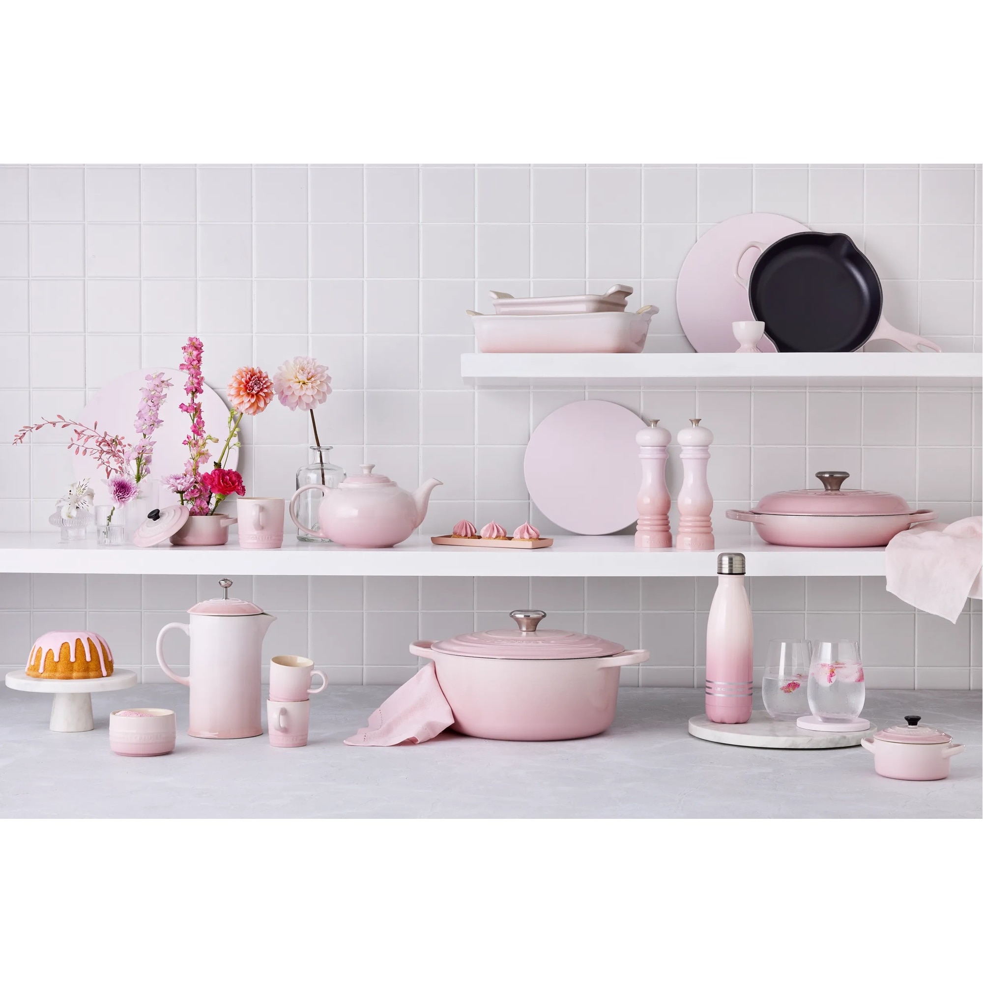 Cacerola baja de hierro fundido Le Creuset - Rosa palo Cacerola de 26 cm Rosa palo-5