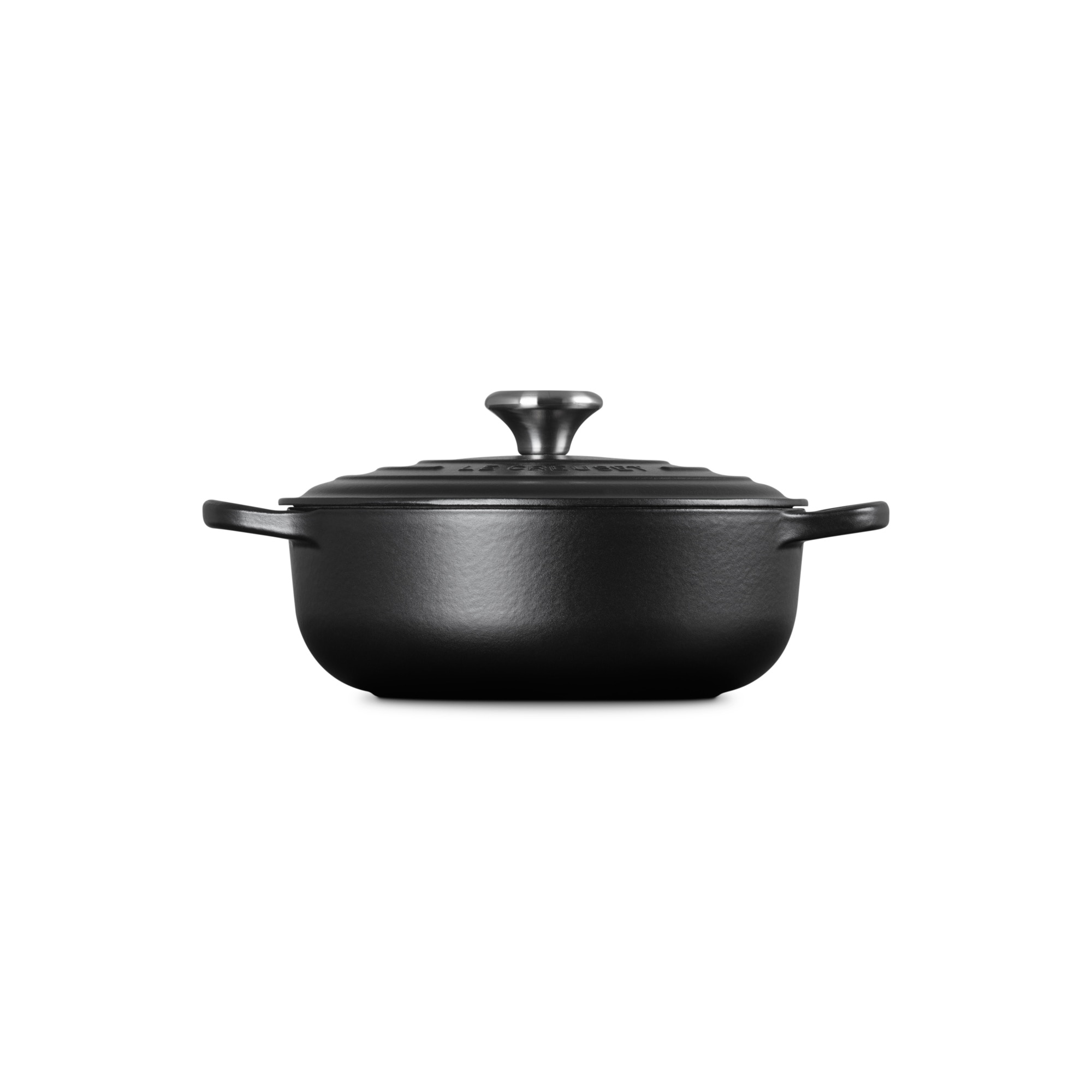 Cocotte redonda de hierro fundido Le Creuset - Negro mate 18  cm Negro mate-3
