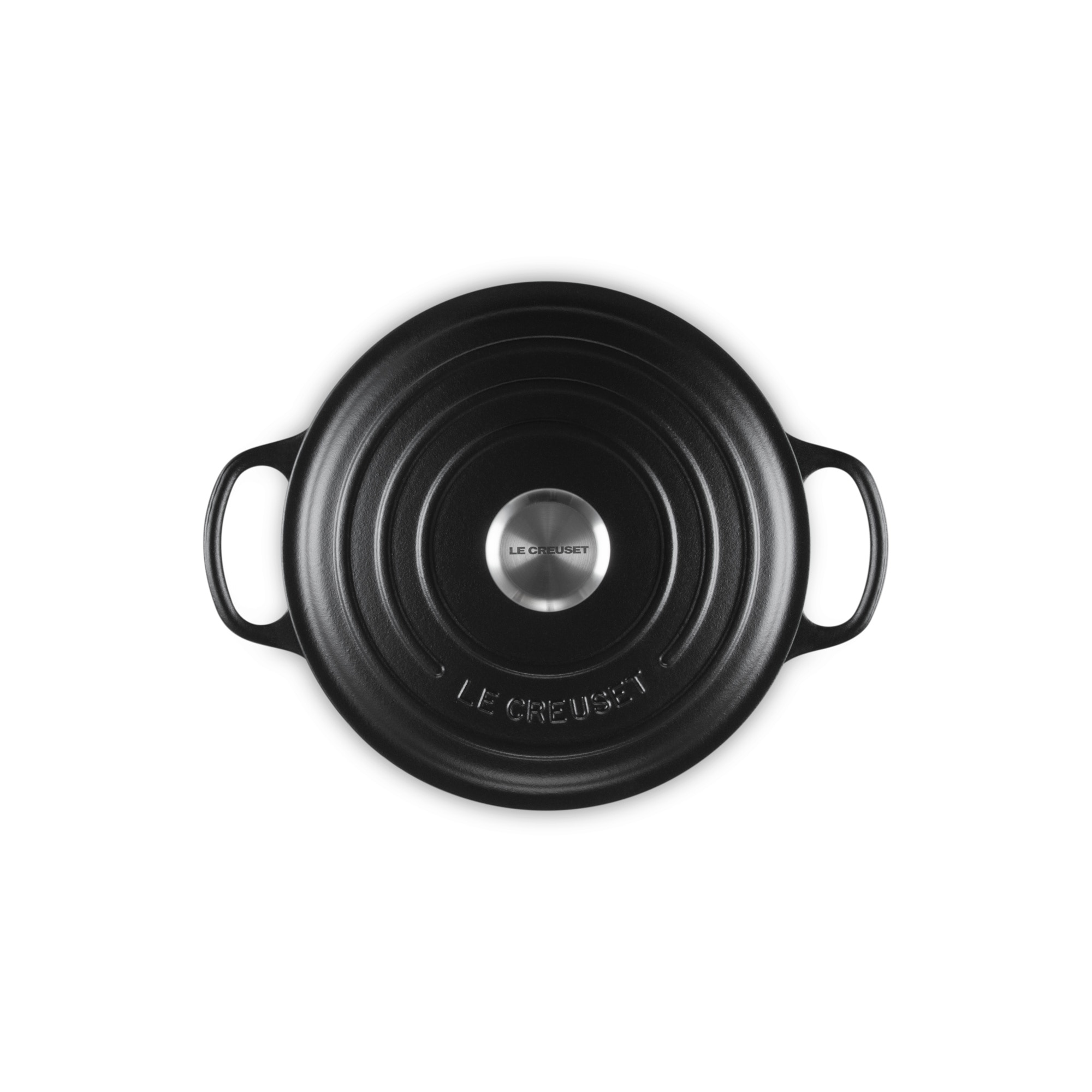 Cocotte redonda de hierro fundido Le Creuset - Negro mate 18  cm Negro mate-5