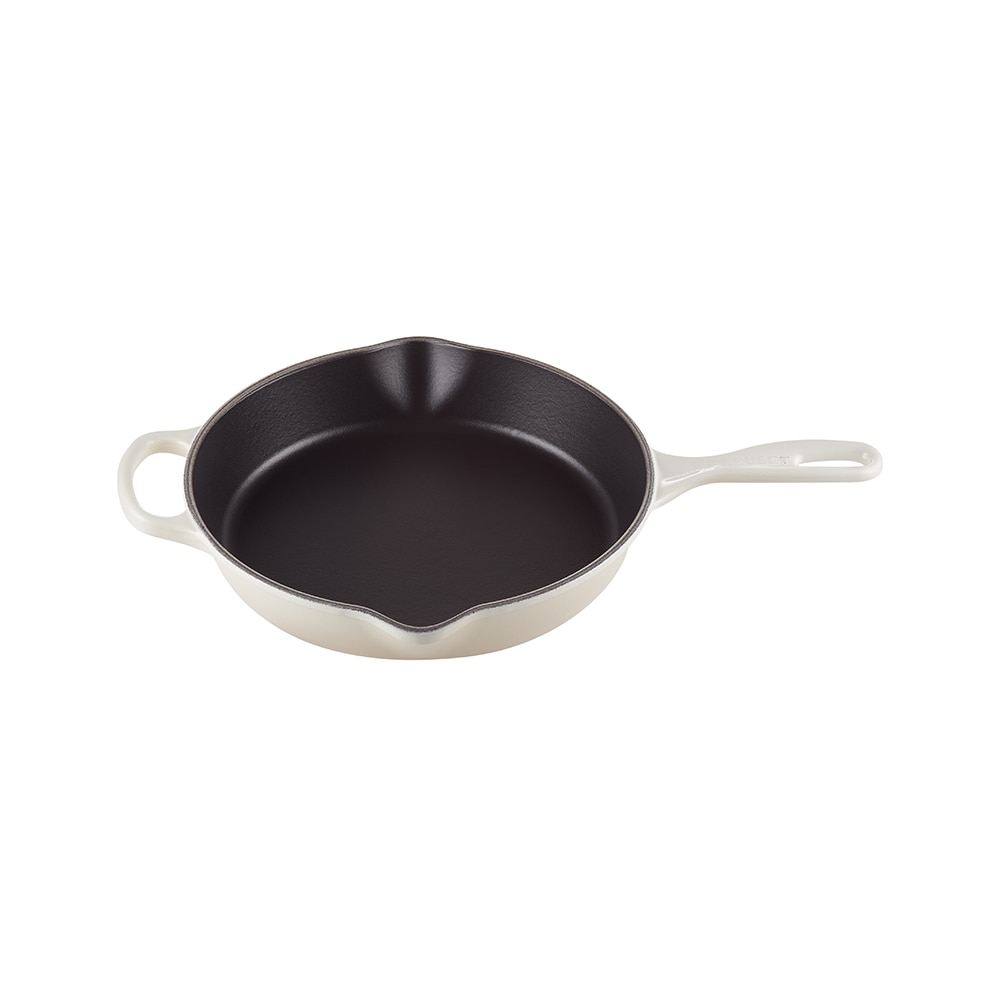 Sartén Skillet alta de hierro fundido Le Creuset - Merengue Sartén de 26 cm Merengue-1