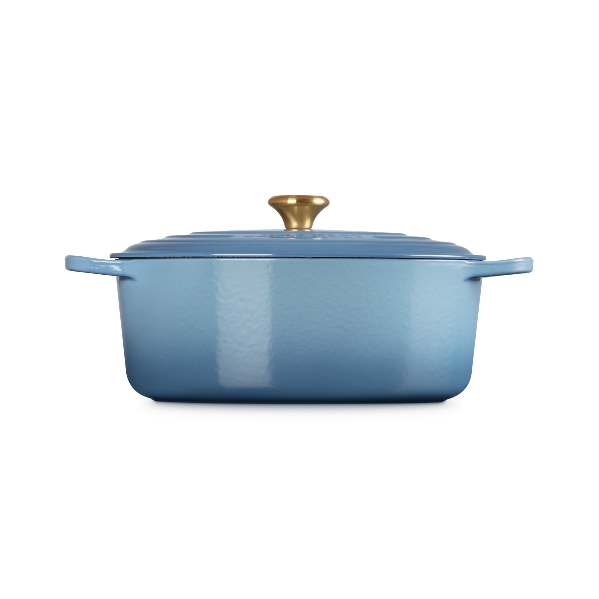 Imagen 3 de Cocotte oval de hierro fundido Le Creuset - Azul claro 33 cm Azul claro