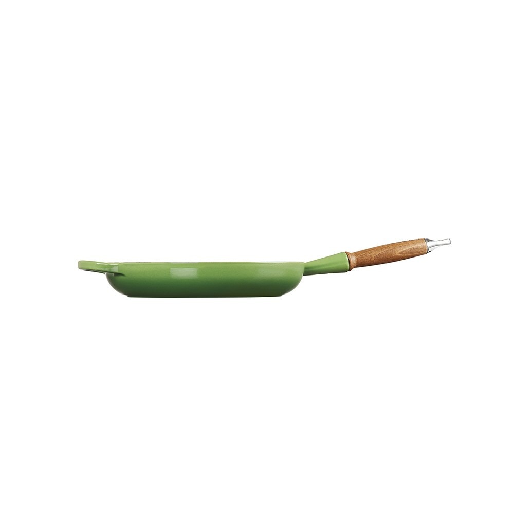 Imagen 2 de Sartén baja con mango de madera hierro fundido Le Creuset - Verde Sartén de 28 cm Verde
