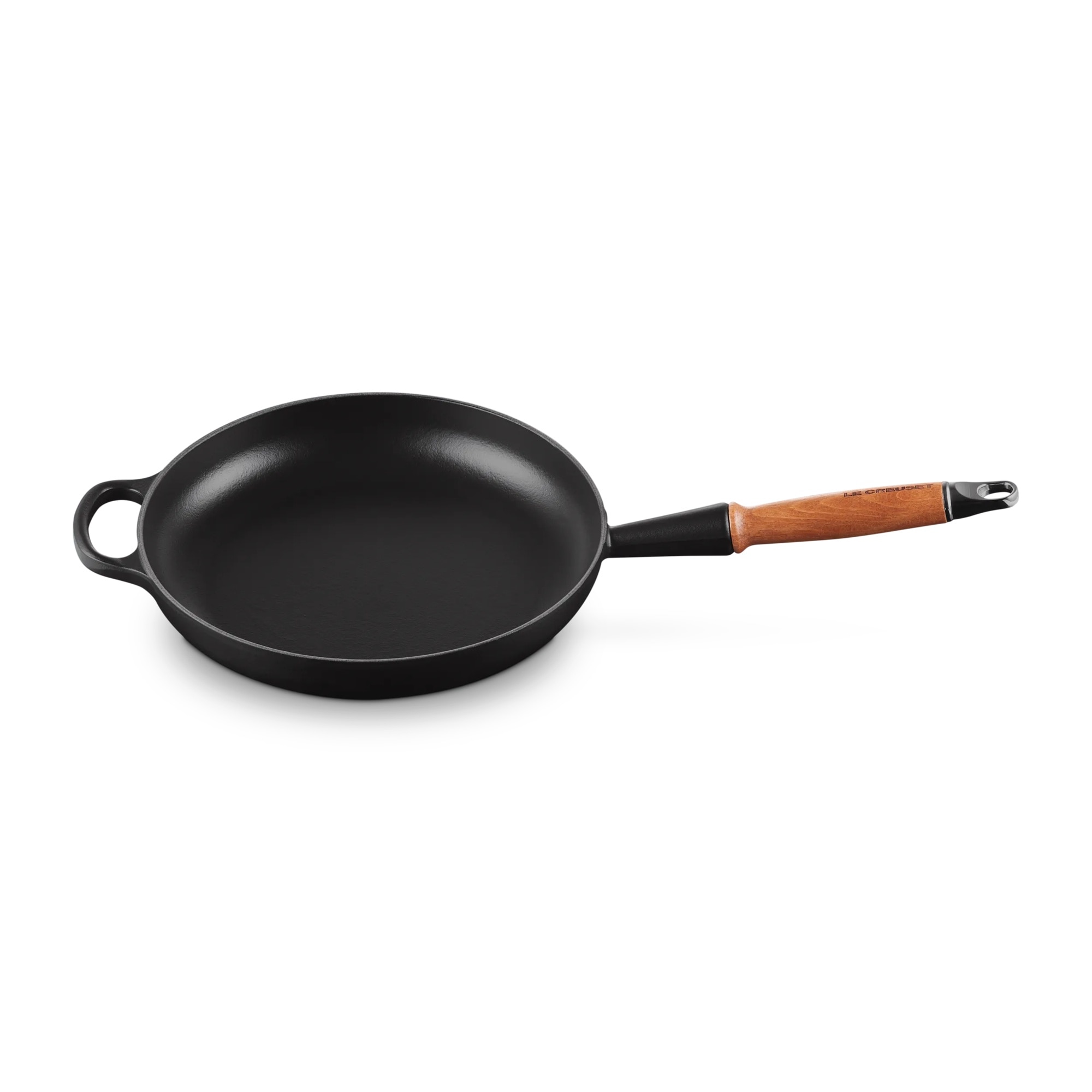 Imagen 2 de Sartén baja con mango de madera hierro fundido Le Creuset - Negro Sartén de 26 cm Negro