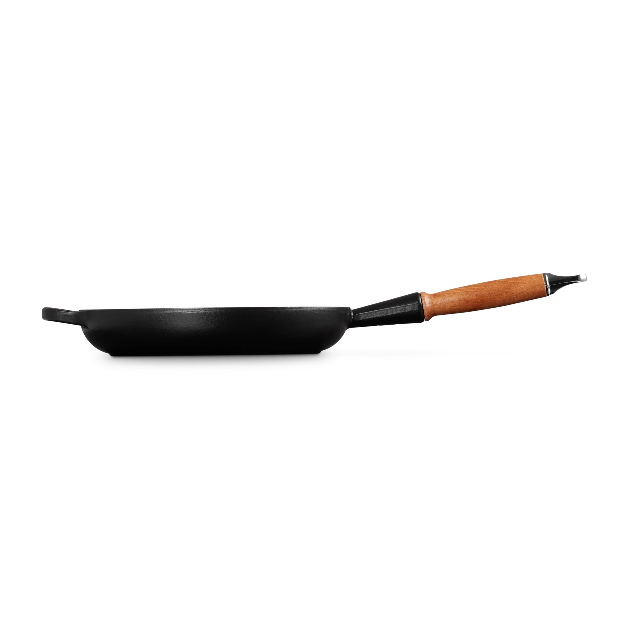 Imagen 3 de Sartén baja con mango de madera hierro fundido Le Creuset - Negro Sartén de 26 cm Negro