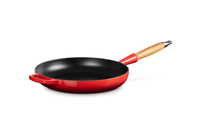 Imagen 0 de Sartén baja con mango de madera hierro fundido Le Creuset