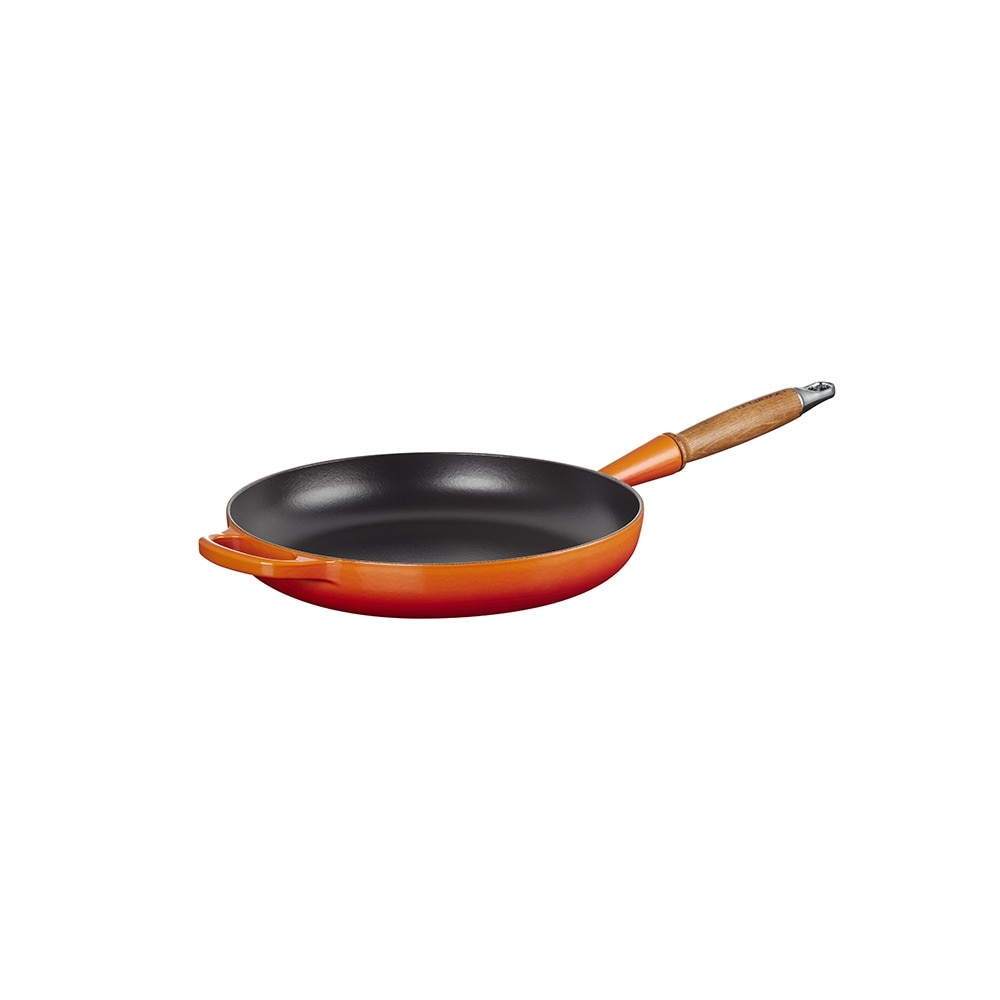 Imagen 1 de Sartén baja con mango de madera hierro fundido Le Creuset - Volcánico Sartén de 26 cm Volcánico