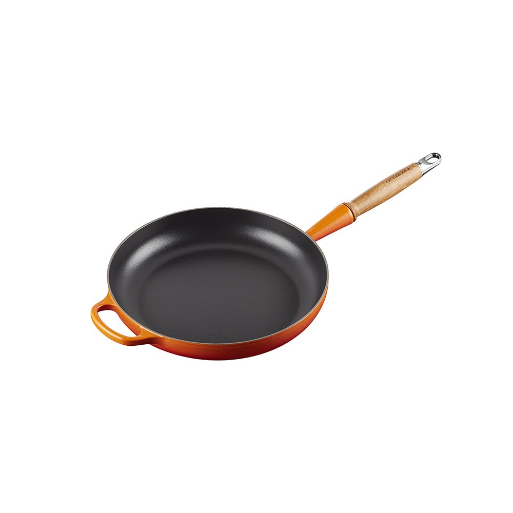 Imagen 2 de Sartén baja con mango de madera hierro fundido Le Creuset - Volcánico Sartén de 26 cm Volcánico