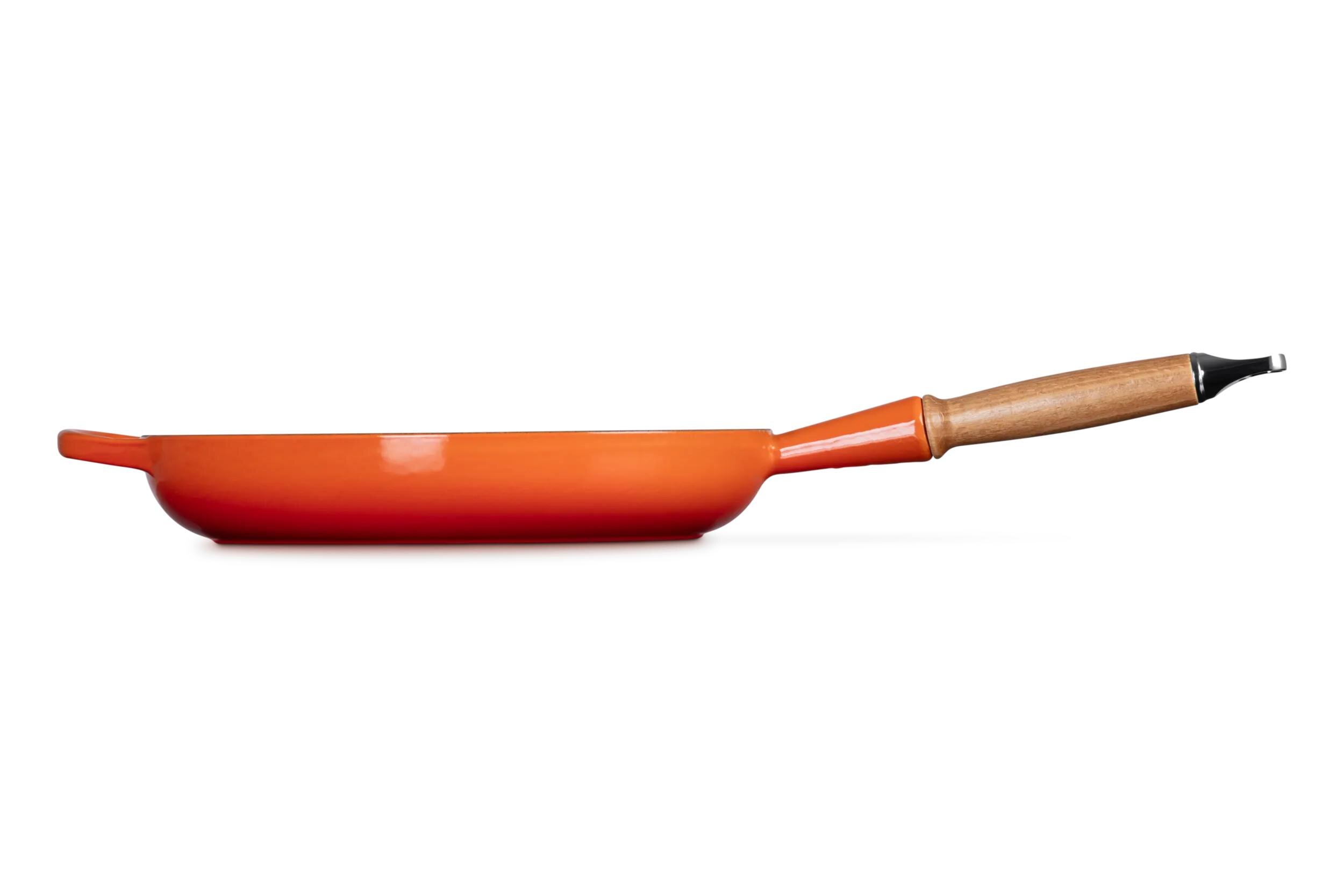 Imagen 3 de Sartén baja con mango de madera hierro fundido Le Creuset - Volcánico Sartén de 26 cm Volcánico
