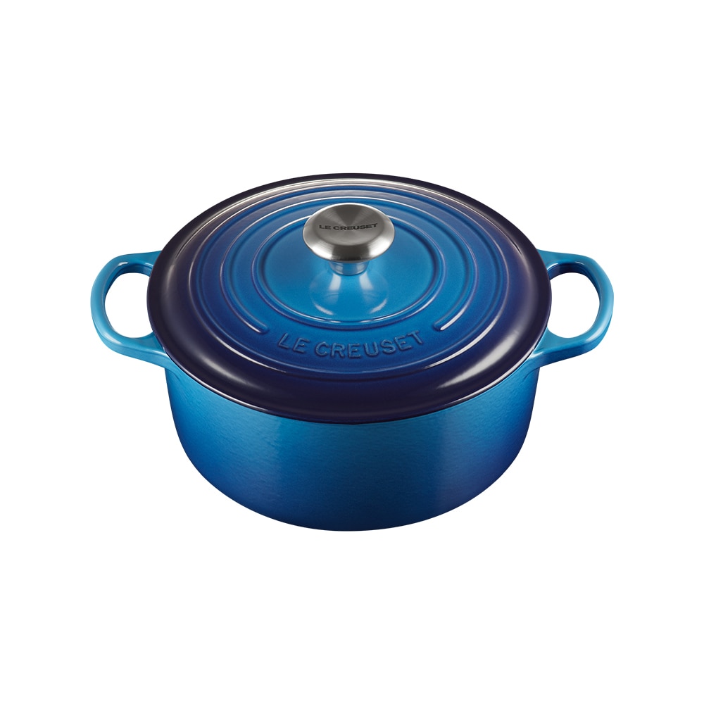 Imagen 0 de Cocotte redonda de hierro fundido Le Creuset Verde oscuro