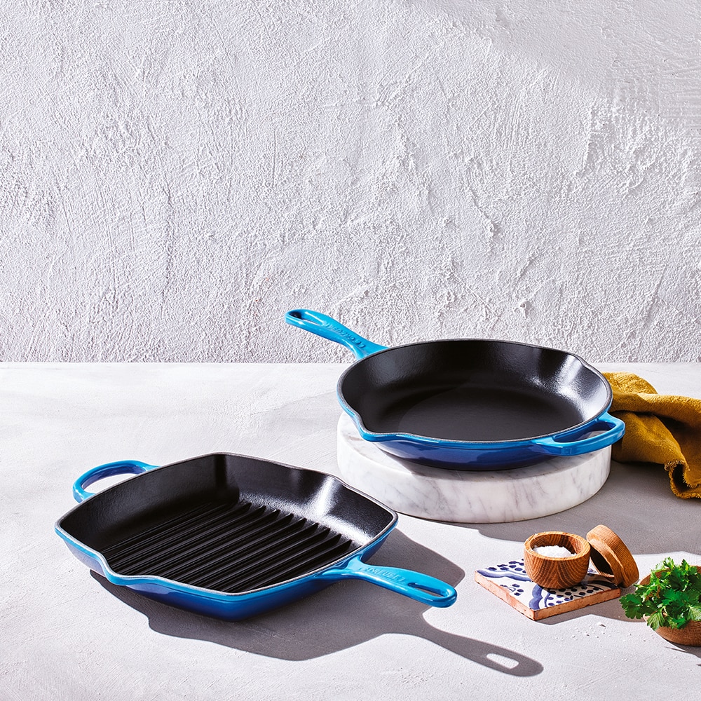 Sartén Skillet alta de hierro fundido Le Creuset - Azulón Sartén de 26 cm Azulón-3