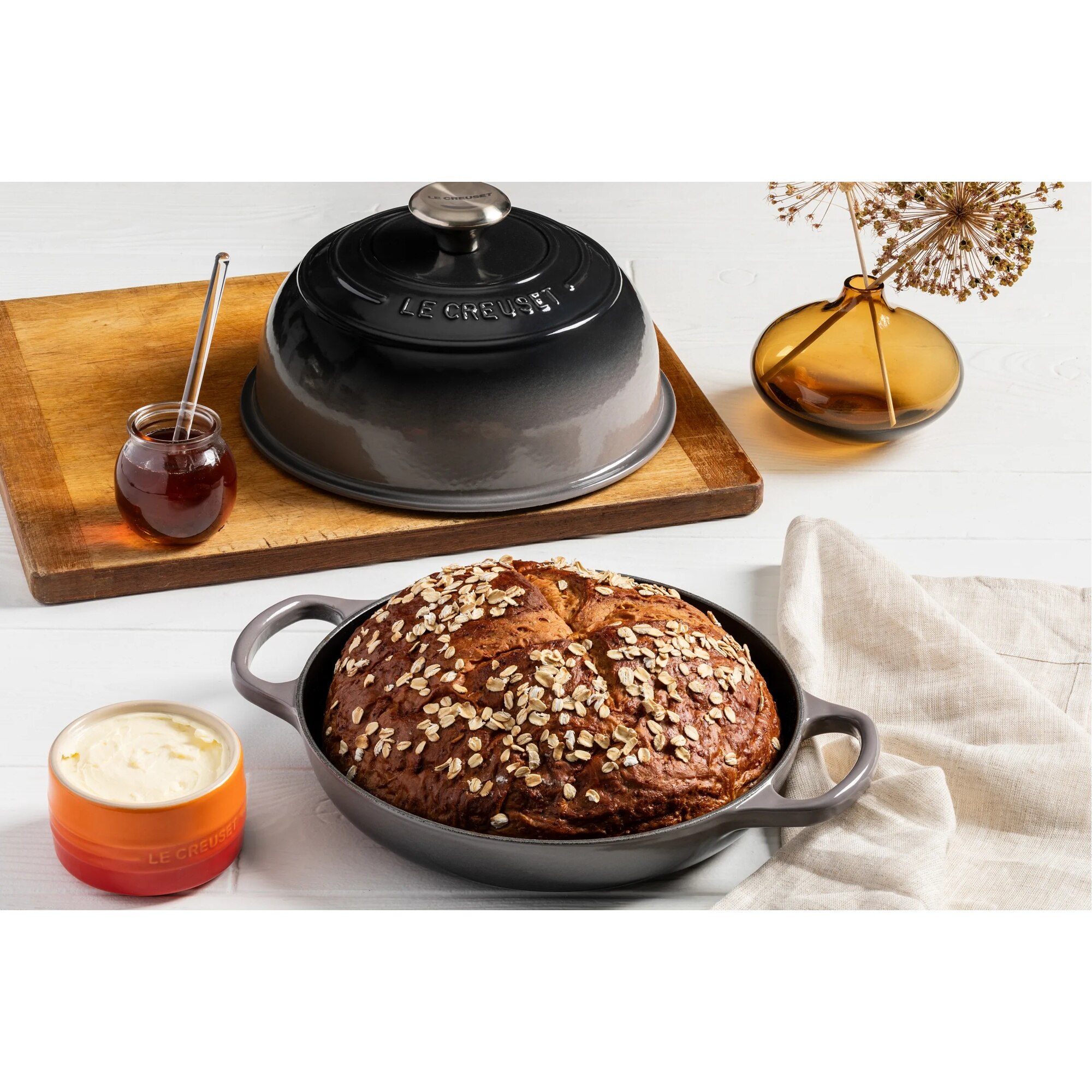 Cocotte para pan de hierro fundido Le Creuset - Gris Gris-6