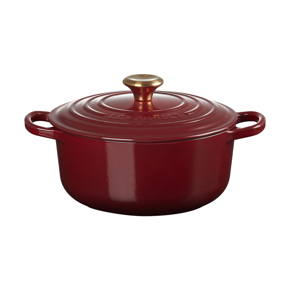 Cocotte redonda de hierro fundido Le Creuset - Marrón 20 cm Marrón-1
