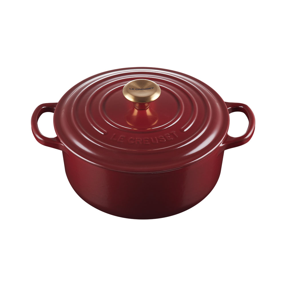 Cocotte redonda de hierro fundido Le Creuset - Marrón 20 cm Marrón-2