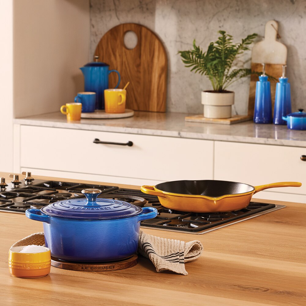 Sartén Skillet alta de hierro fundido Le Creuset - Mostaza Sartén de 26 cm Mostaza-4