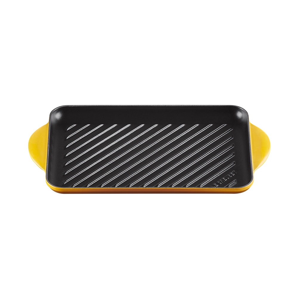 Parrilla rectangular de hierro fundido Le Creuset - Mostaza Grill de 32 cm Mostaza-1