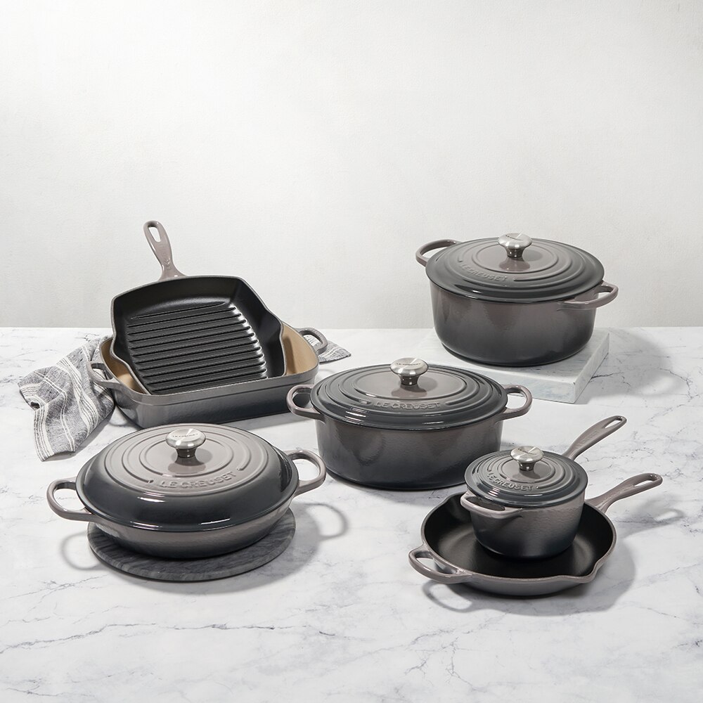 Sartén Skillet alta de hierro fundido Le Creuset - Piedra Sartén de 26 cm Piedra-3