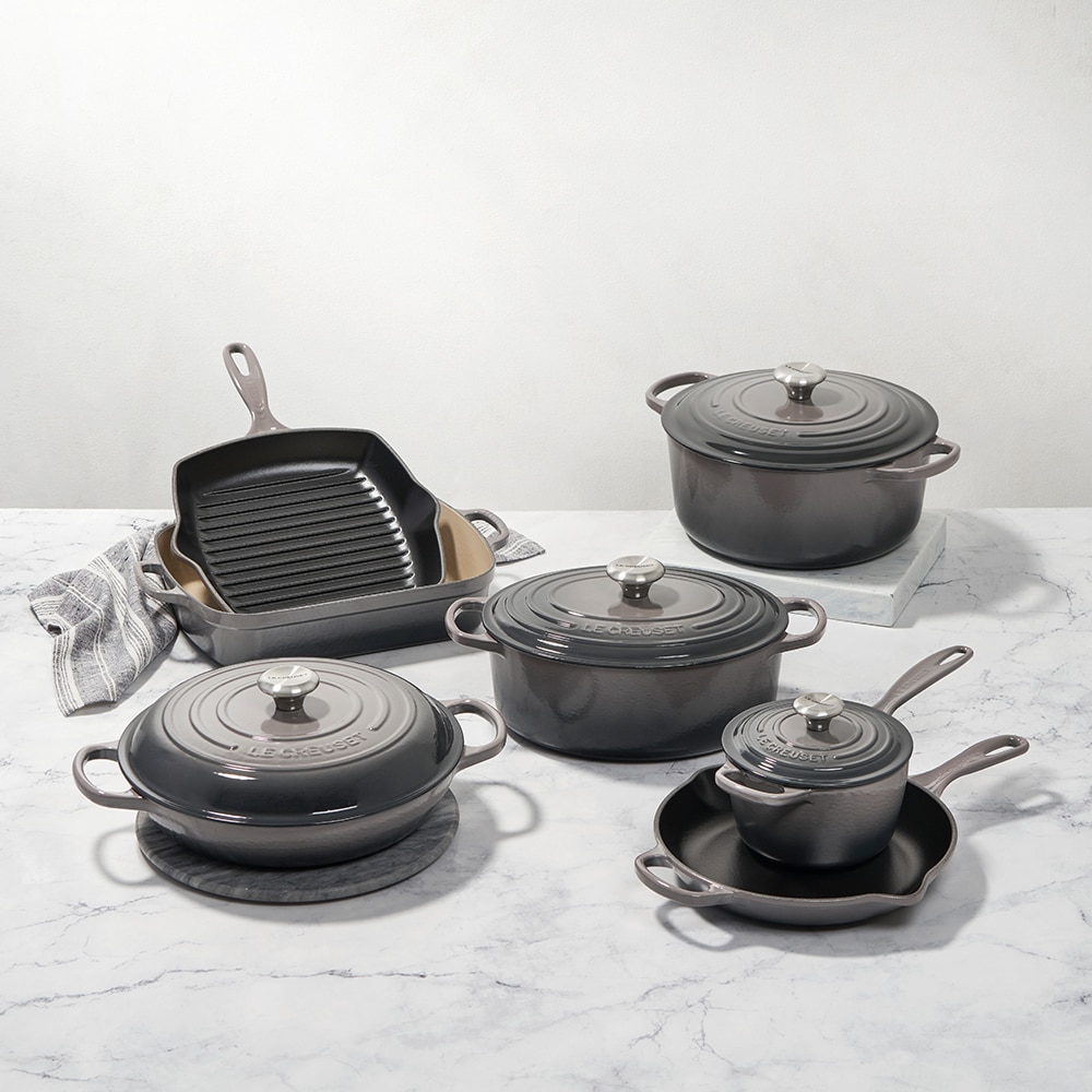 Sartén Skillet alta de hierro fundido Le Creuset - Piedra Sartén de 26 cm Piedra-4