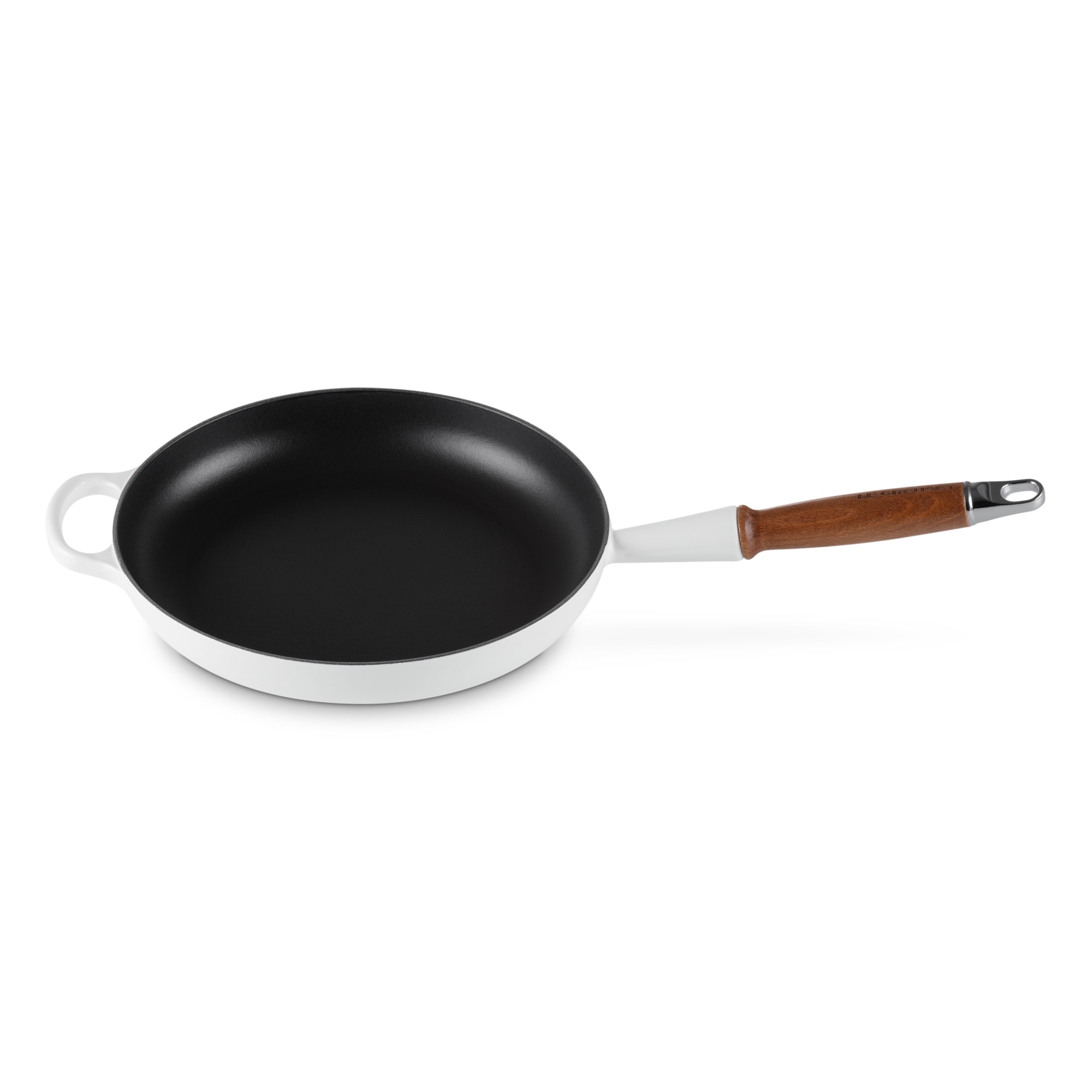 Imagen 2 de Sauté con mango de madera hierro fundido Le Creuset - Blanco Sartén de 26 cm Blanco