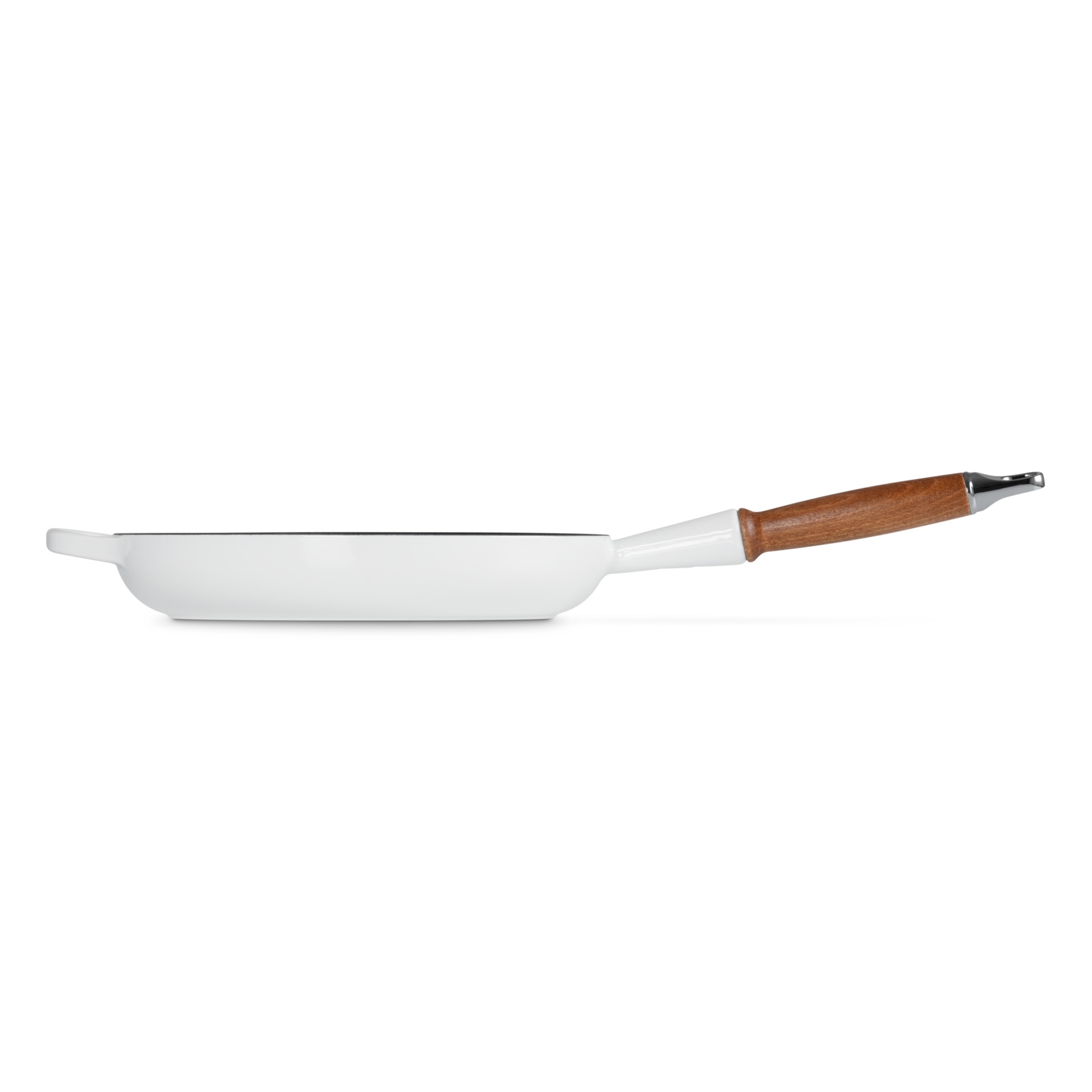 Imagen 3 de Sauté con mango de madera hierro fundido Le Creuset - Blanco Sartén de 26 cm Blanco