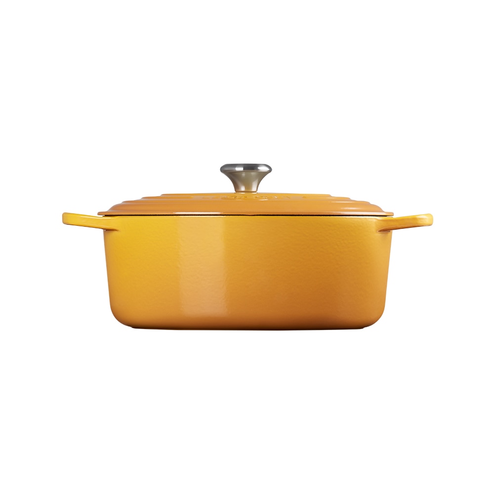 Imagen 2 de Cocotte oval de hierro fundido Le Creuset - Mostaza 27 cm Mostaza