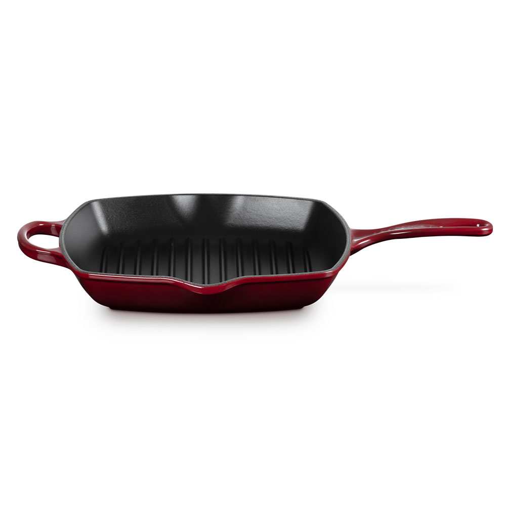 Imagen 1 de Sartén Skillet cuadrada de hierro fundido Le Creuset - Marrón Sartén de 32 cm Marrón