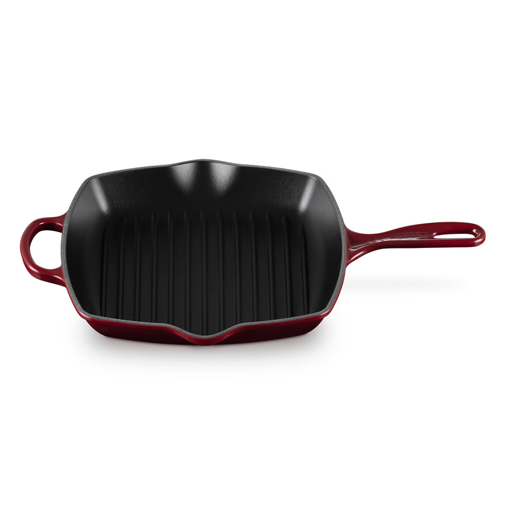 Imagen 2 de Sartén Skillet cuadrada de hierro fundido Le Creuset - Marrón Sartén de 32 cm Marrón