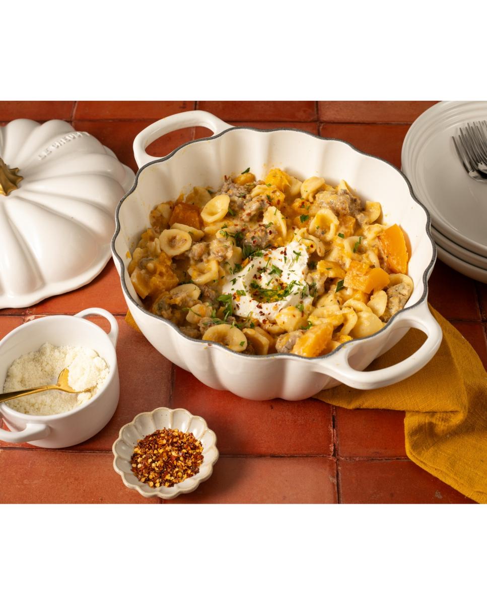 Cocotte Calabaza de hierro fundido Le Creuset - Blanco 24 cm Blanco-6