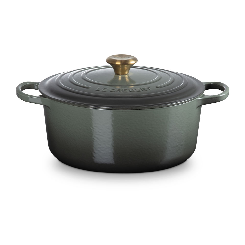 Cocotte redonda de hierro fundido Le Creuset - Verde Oliva 24 cm Verde Oliva-2