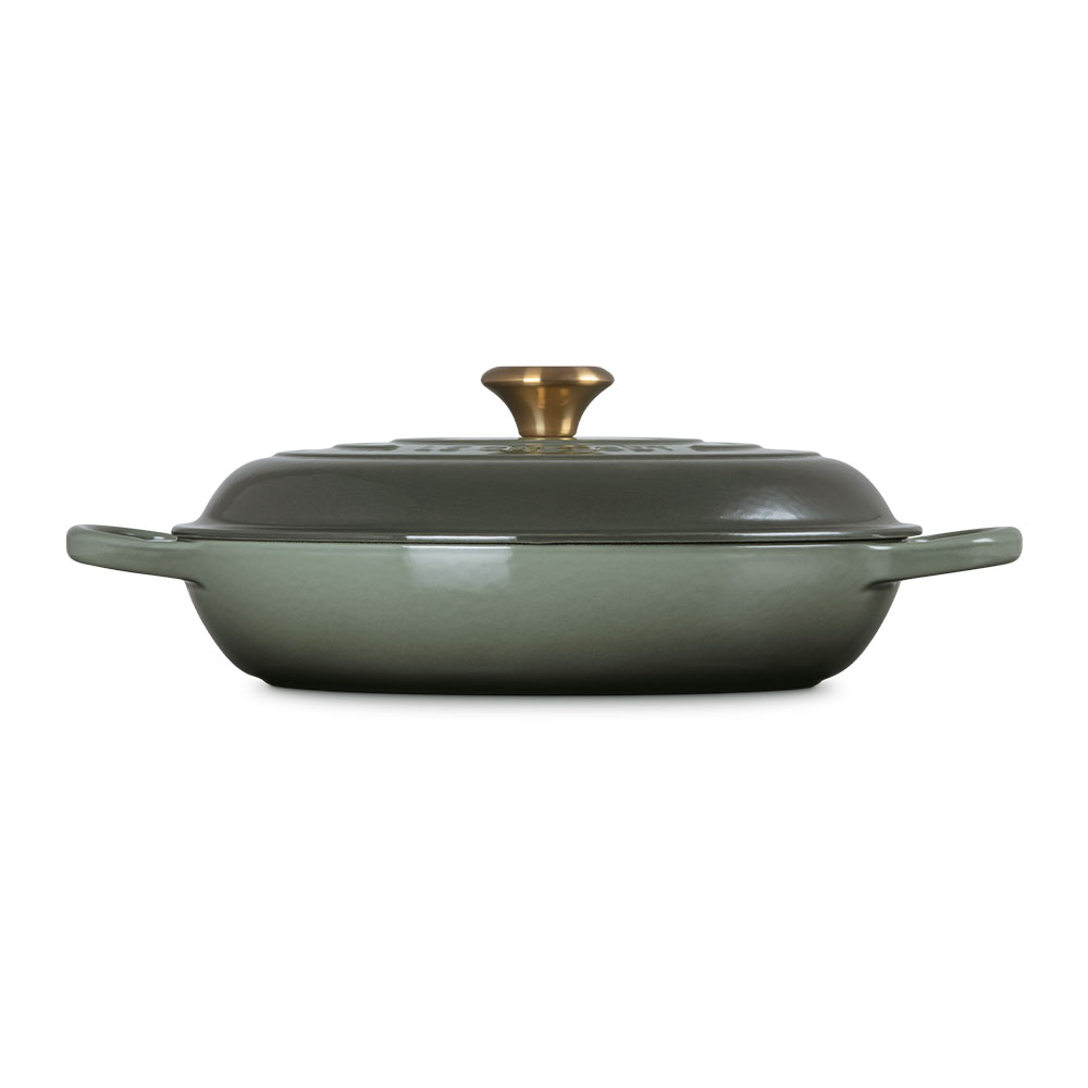 Cacerola baja de hierro fundido Le Creuset - Verde oscuro Cacerola de 30 cm Verde oscuro-3