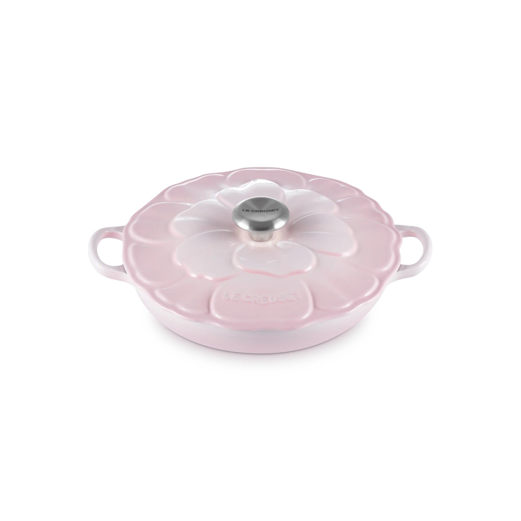 Cacerola baja hierro fundido Pétalo Le Creuset - Rosa palo Cacerola de 26 cm Rosa palo-3