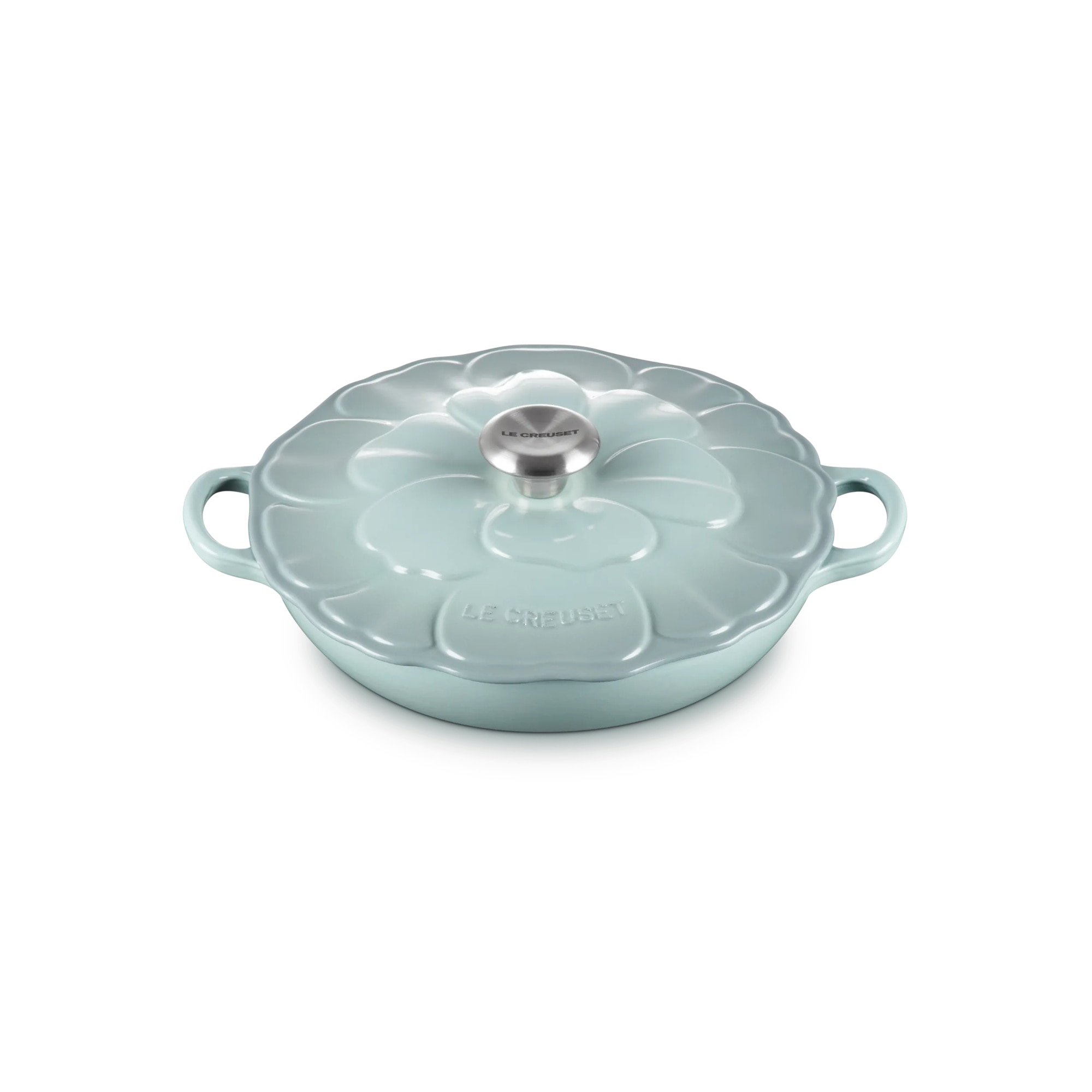 Cacerola baja hierro fundido Pétalo Le Creuset - Verde claro Cacerola de 26 cm Verde claro-3