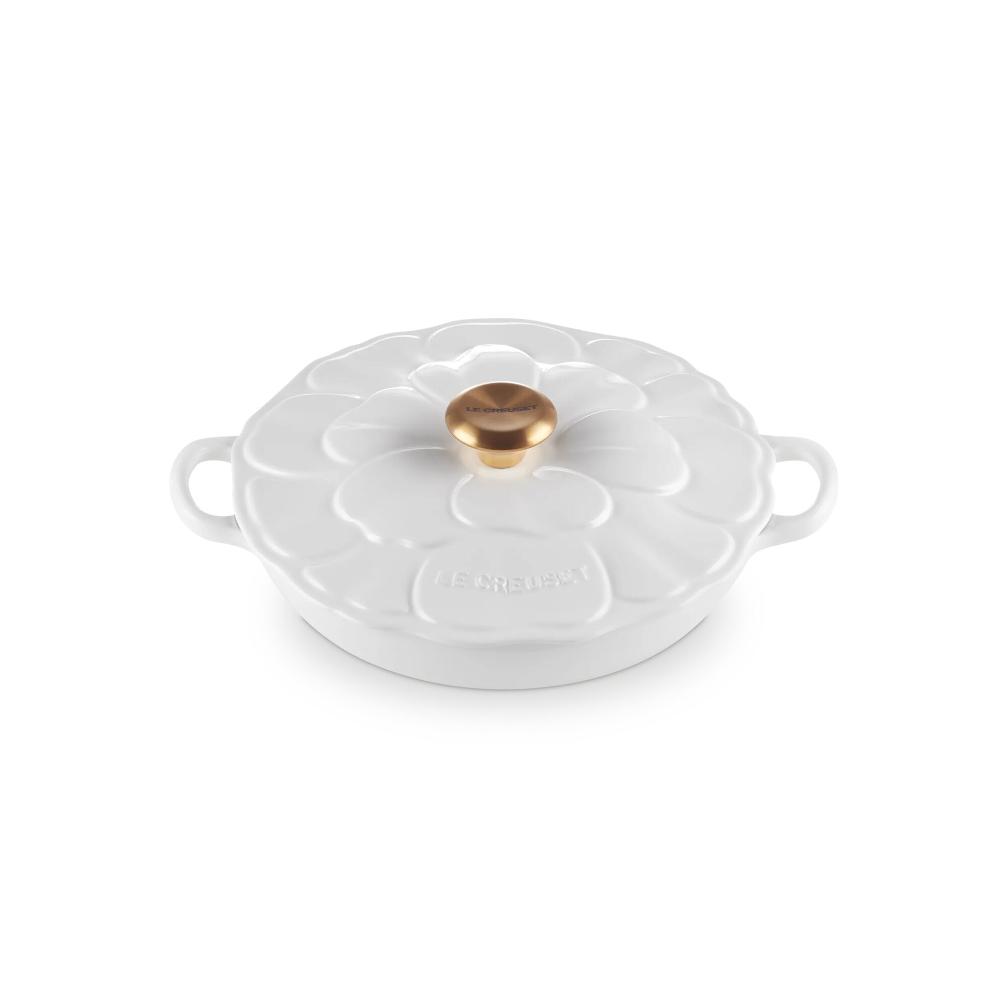 Cacerola baja hierro fundido Pétalo Le Creuset - Blanco Cacerola de 26 cm Blanco-3