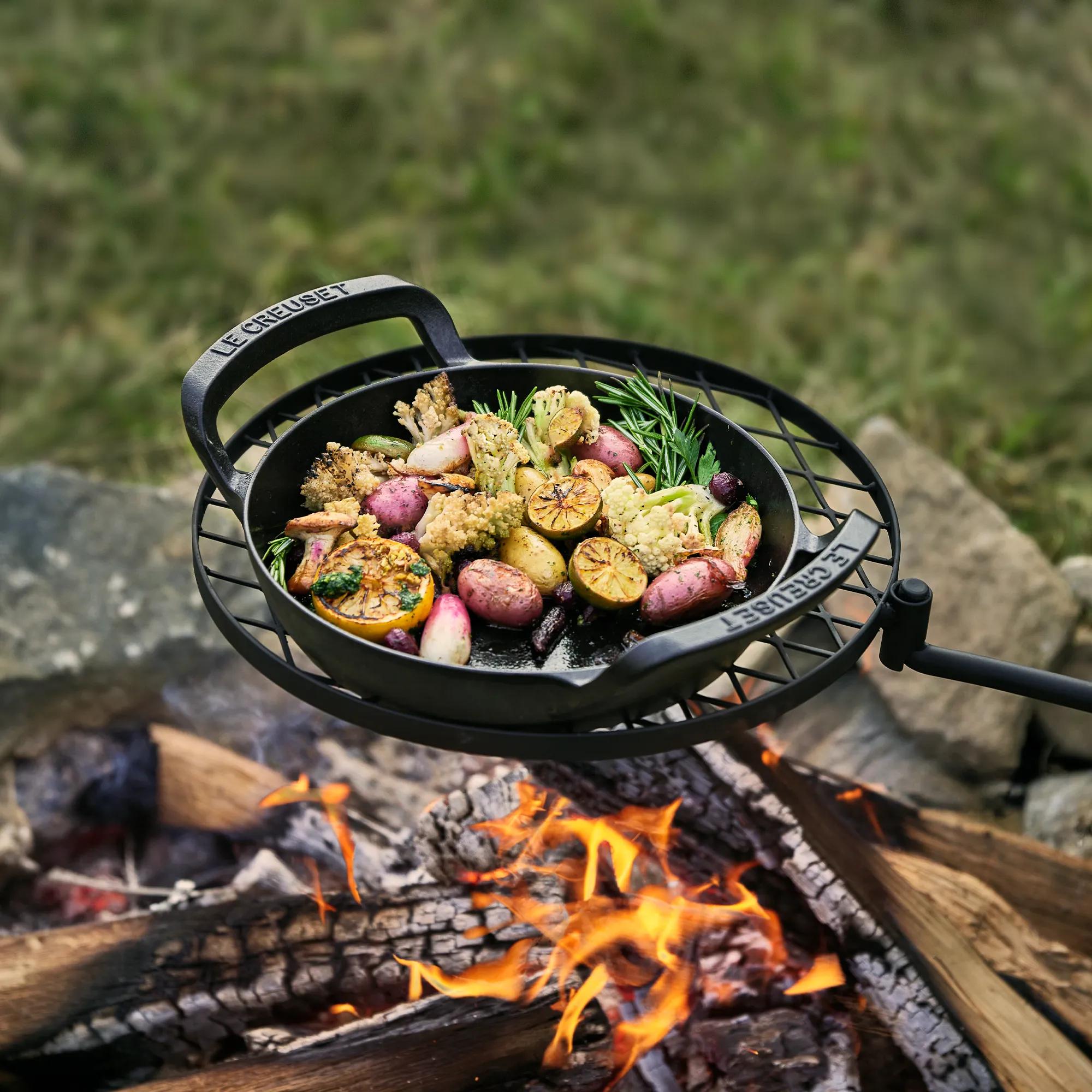 Sartén BBQ Skillet Redonda Lisa Hierro Fundido Le Creuset - Negro Negro-5