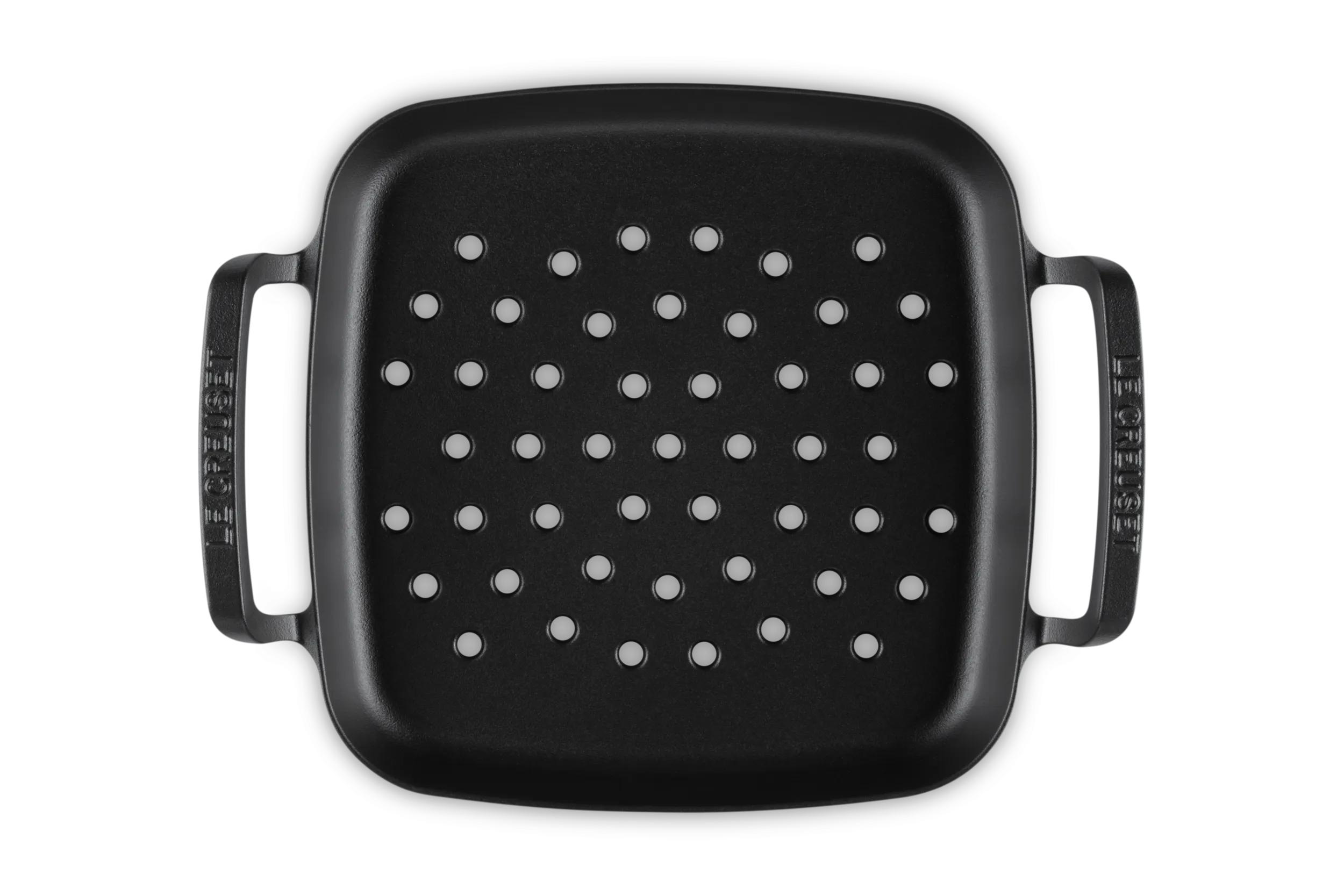Sartén BBQ Asadora Cuadrada Hierro Fundido Le Creuset - Negro Sartén de 30 cm Negro-3
