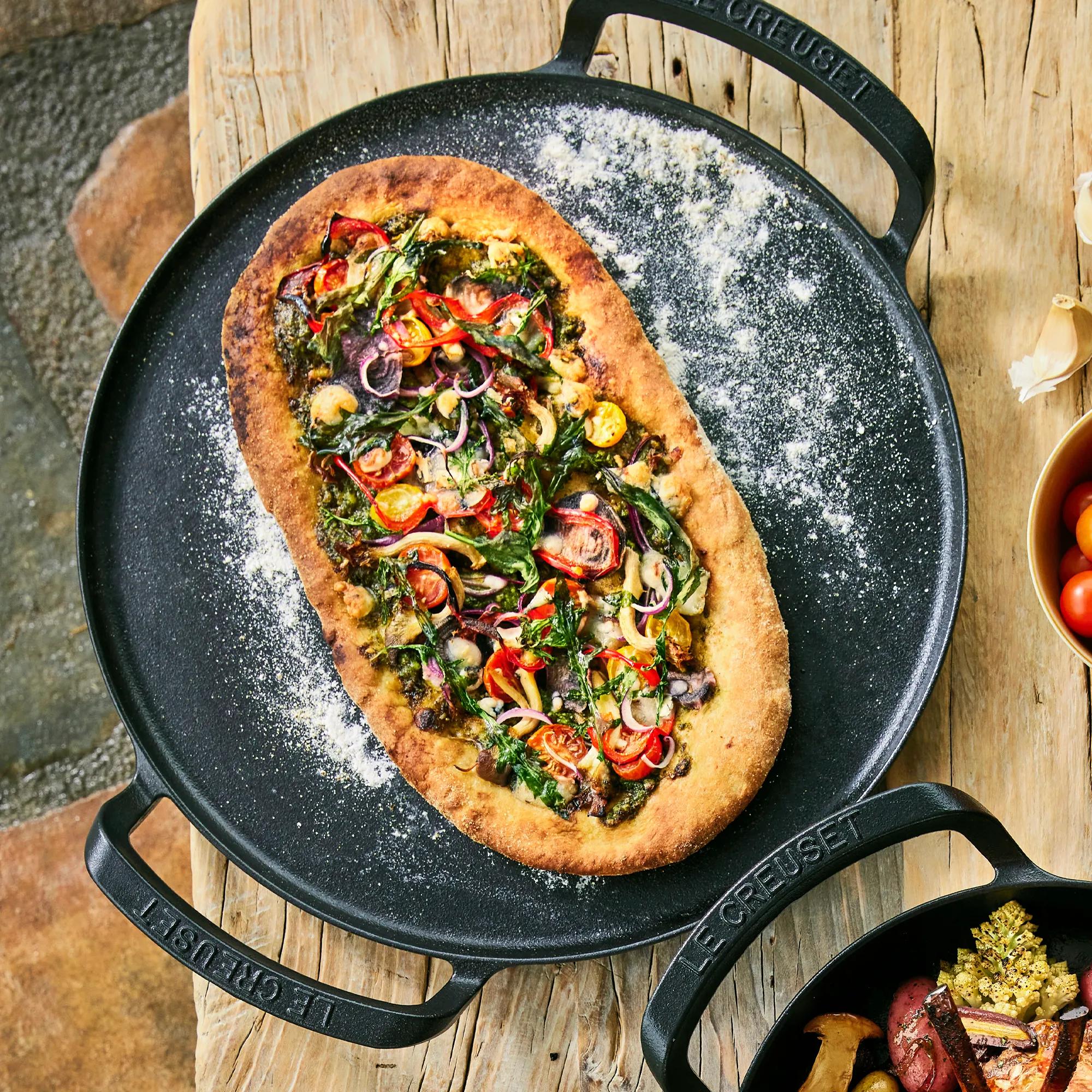 Sartén BBQ Pizza Hierro Fundido Le Creuset - Negro Negro-5