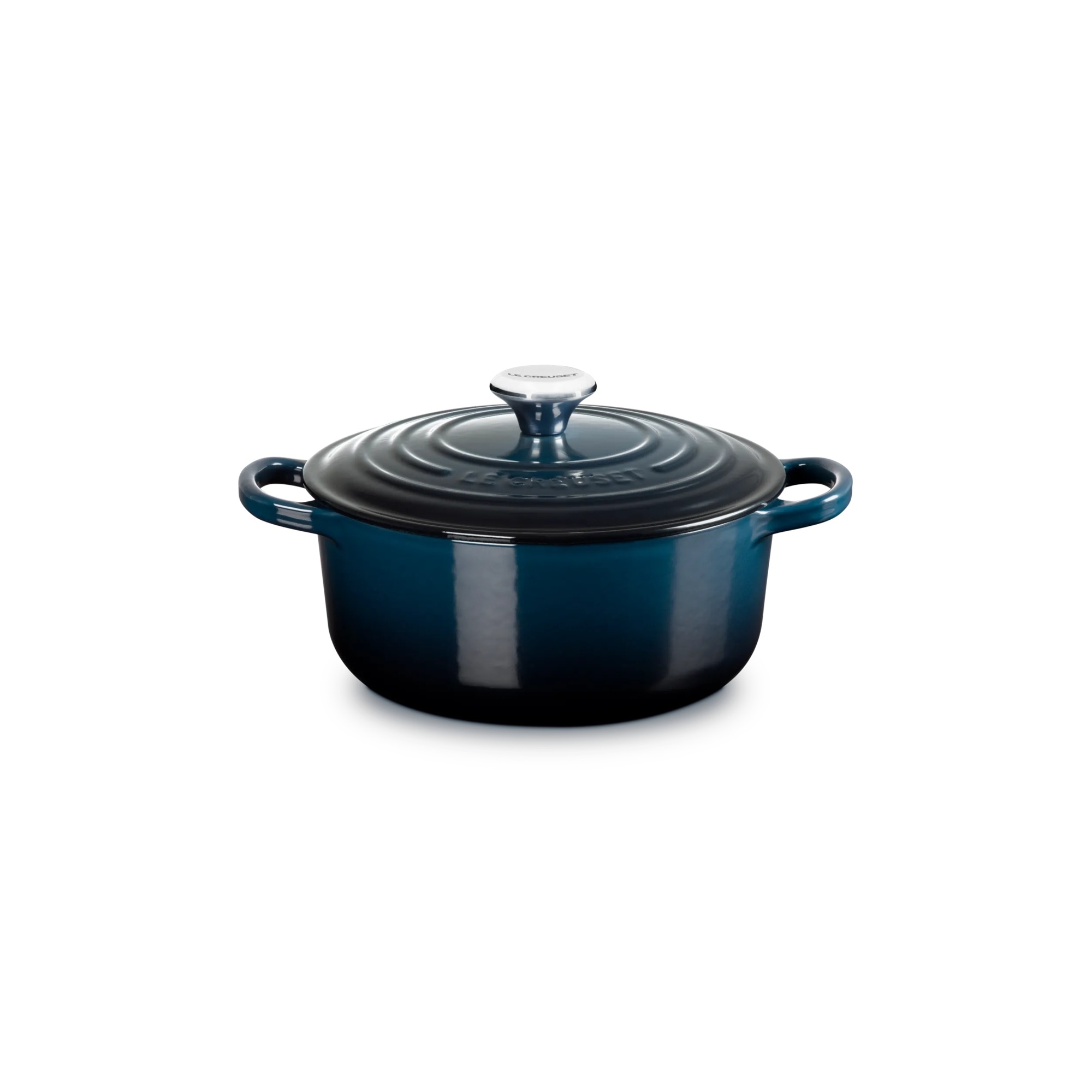 Cocotte redonda de hierro fundido Le Creuset - Azul oscuro 20 cm Azul oscuro-1