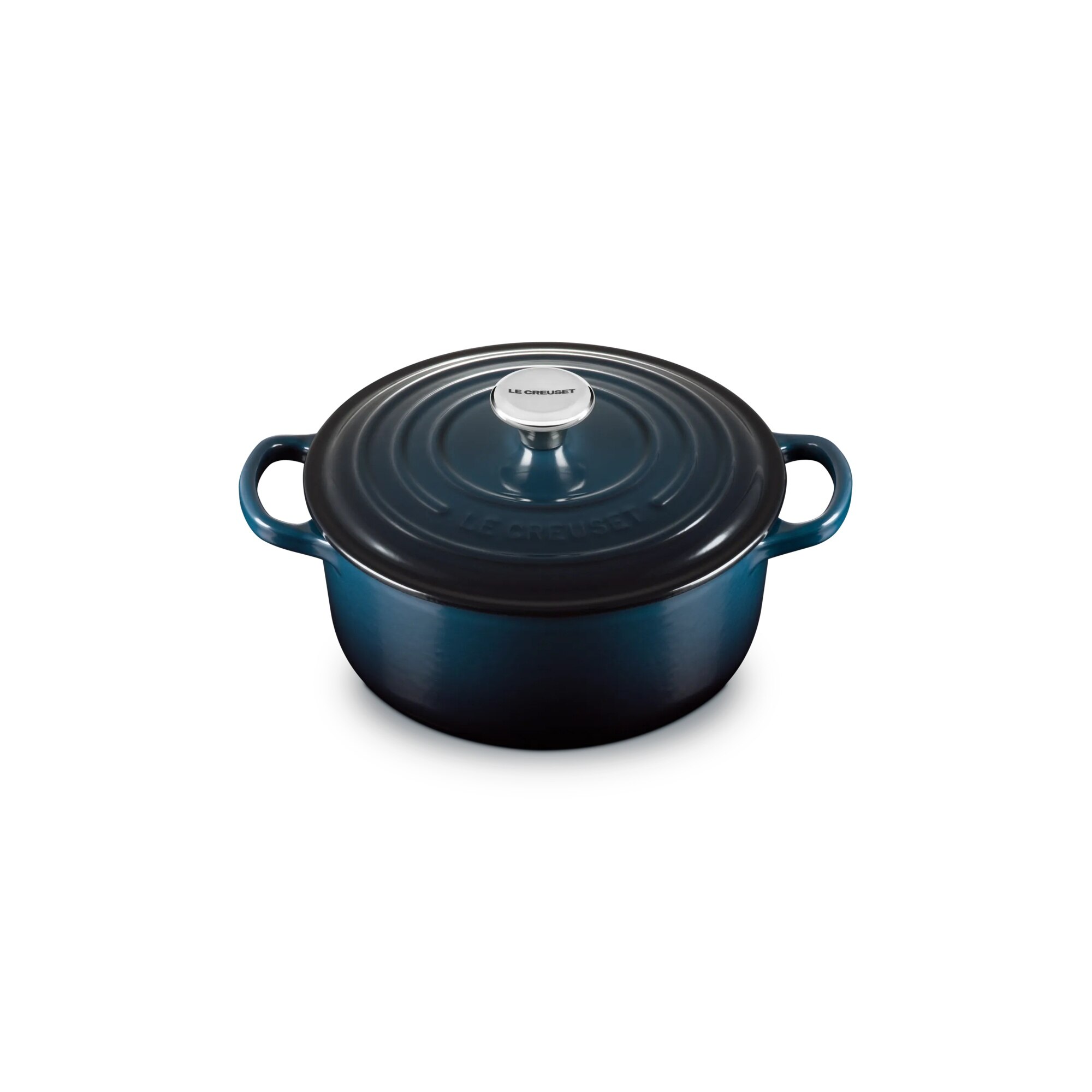 Cocotte redonda de hierro fundido Le Creuset - Azul oscuro 20 cm Azul oscuro-2