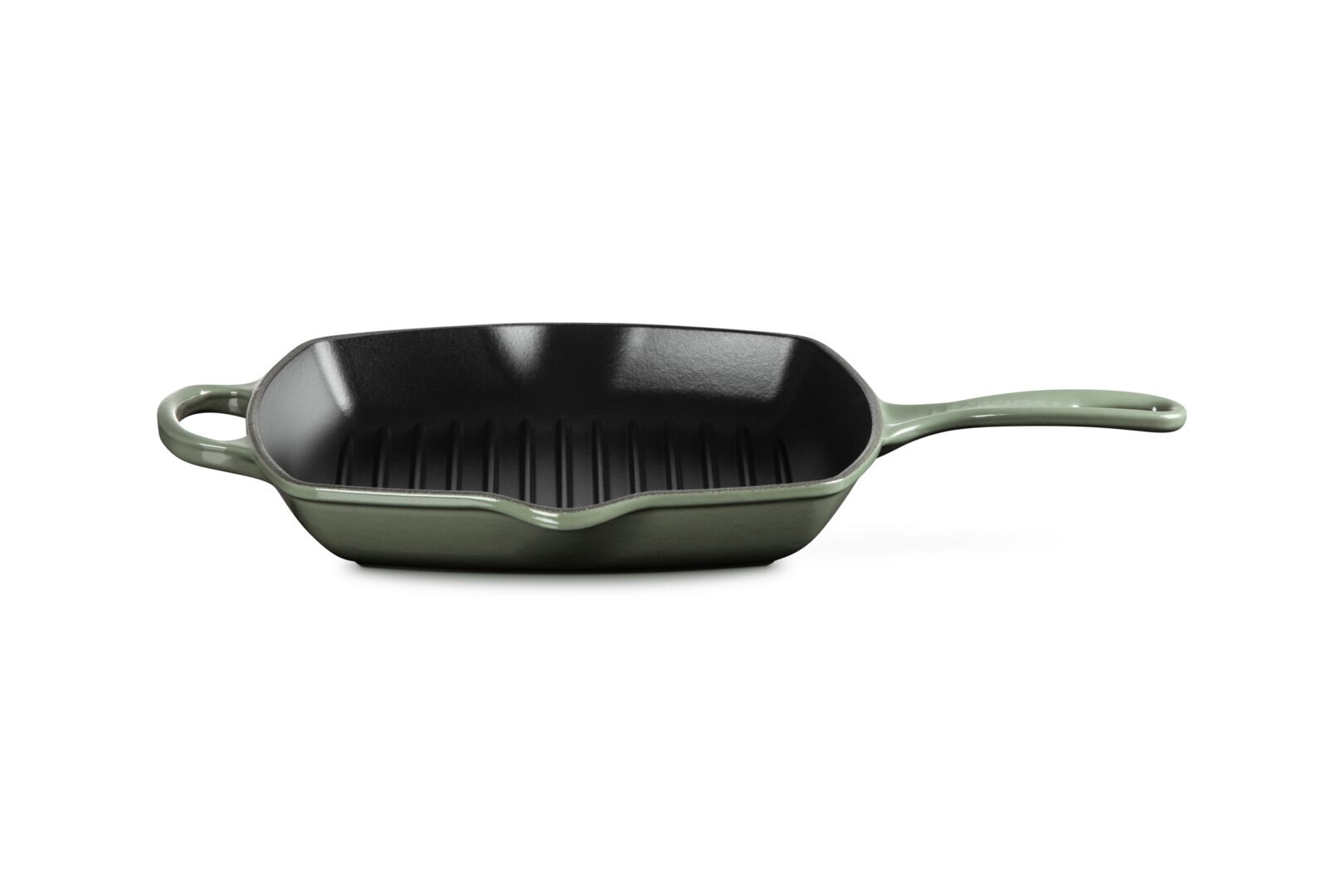 Imagen 1 de Sartén Skillet cuadrada de hierro fundido Le Creuset - Verde oscuro Sartén de 26 cm Verde oscuro