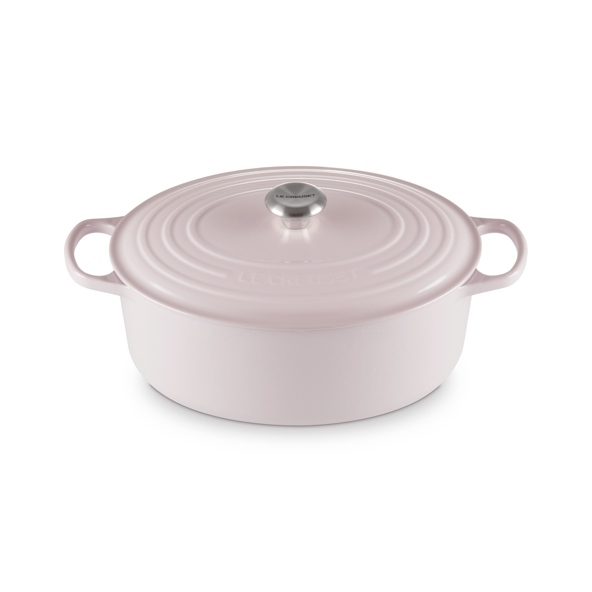 Imagen 2 de Cocotte oval de hierro fundido Le Creuset - Rosa 33 cm Rosa