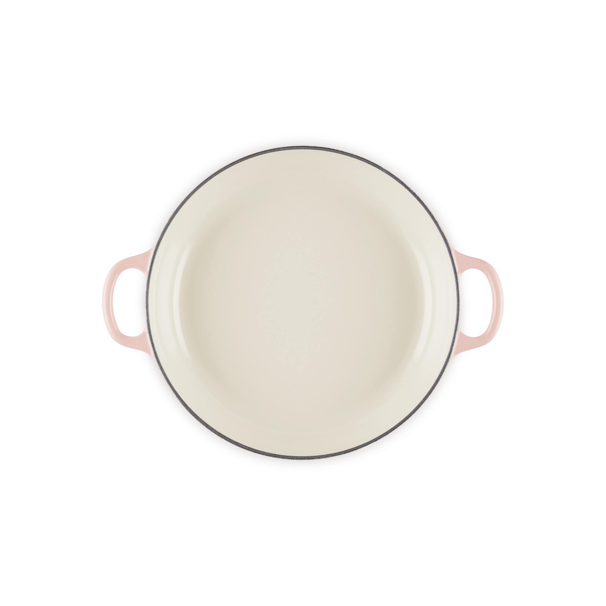 Cacerola baja hierro fundido Pétalo Le Creuset - Albaricoque Cacerola de 26 cm Albaricoque-5