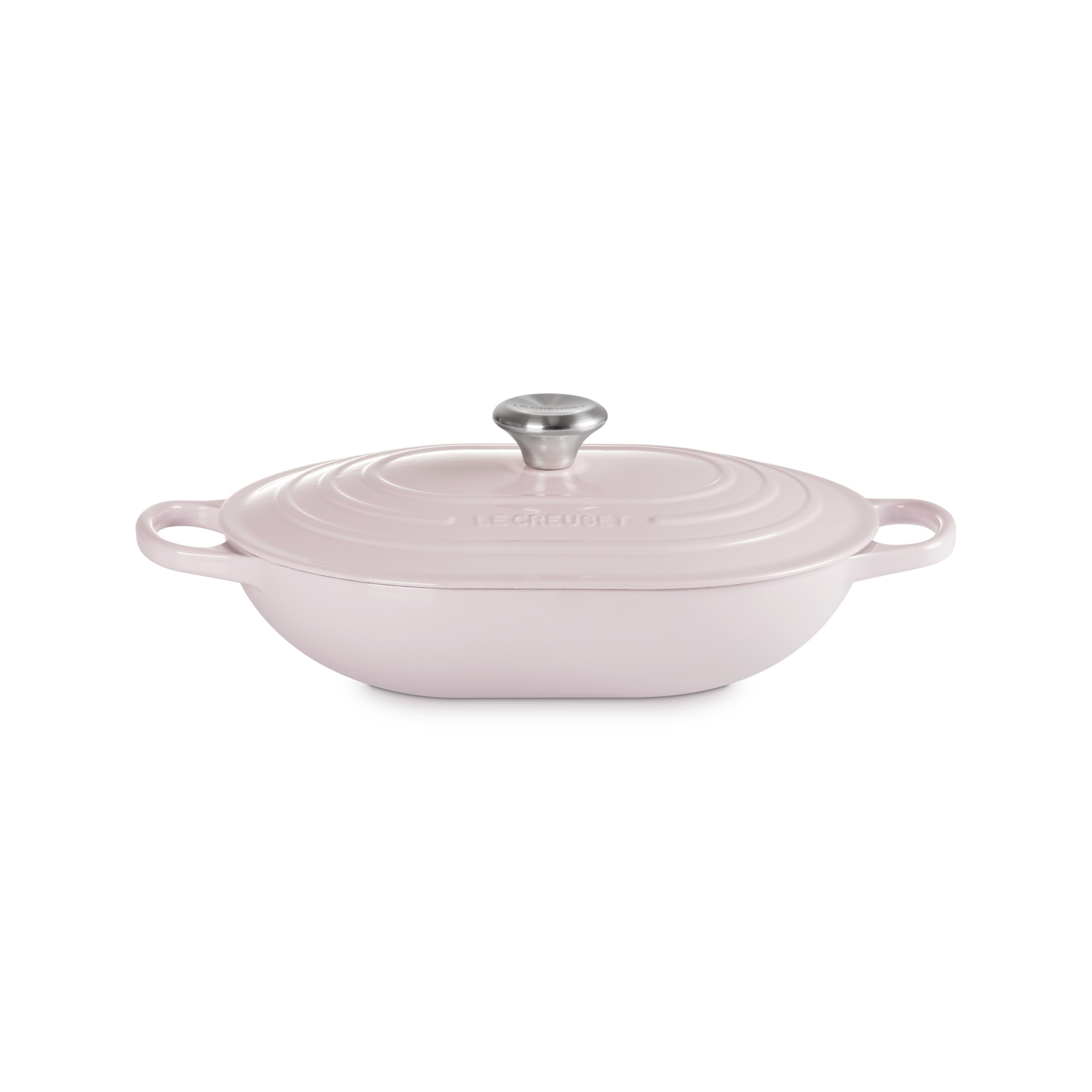 Imagen 1 de Cacerola oval baja de hierro fundido Le Creuset - Rosa Cacerola de 31 cm Rosa