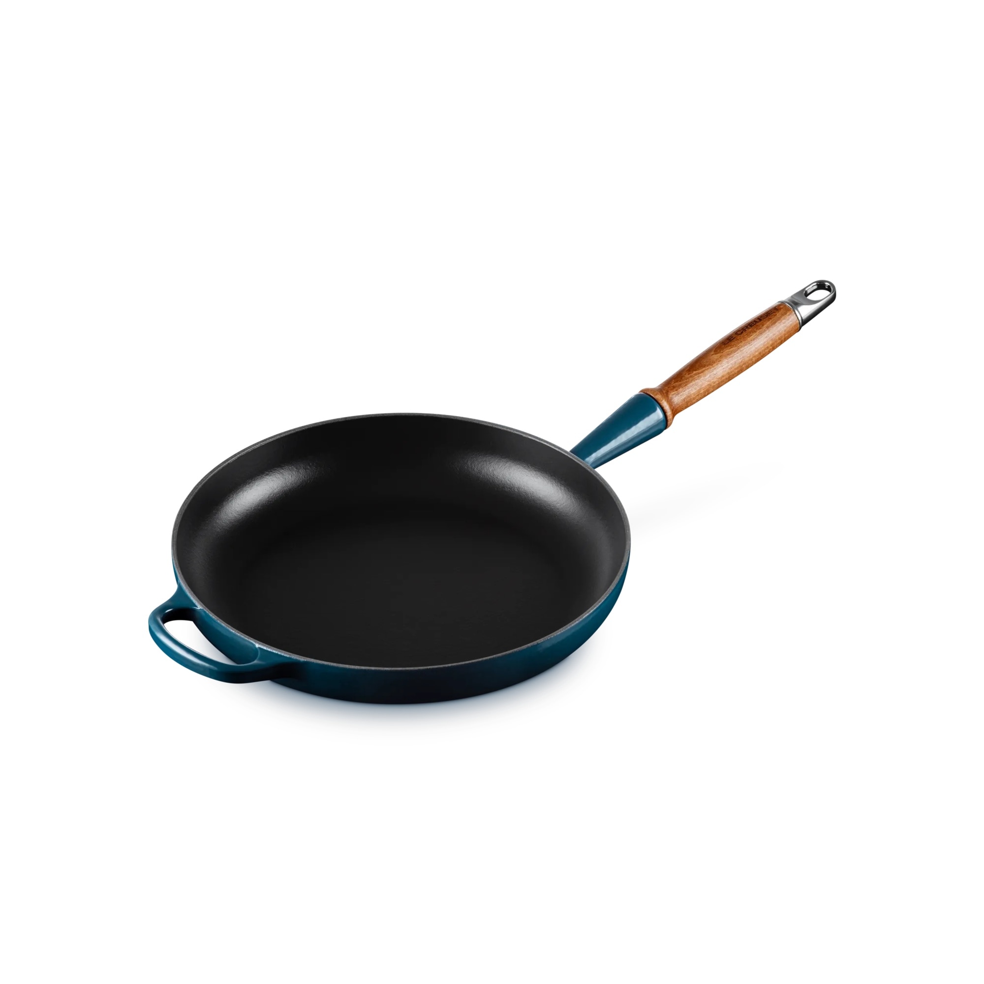 Imagen 2 de Sauté con mango de madera hierro fundido Le Creuset - Azul oscuro Sartén de 28 cm Azul oscuro