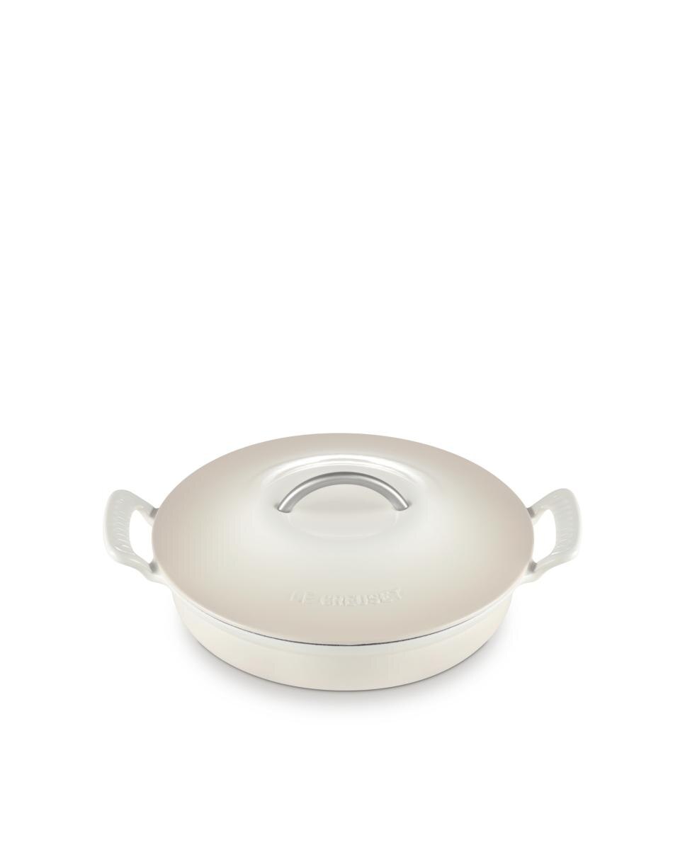 Cacerola baja Modern Heritage de hierro fundido Le Creuset - Merengue Cacerola de 28 cm Merengue-2
