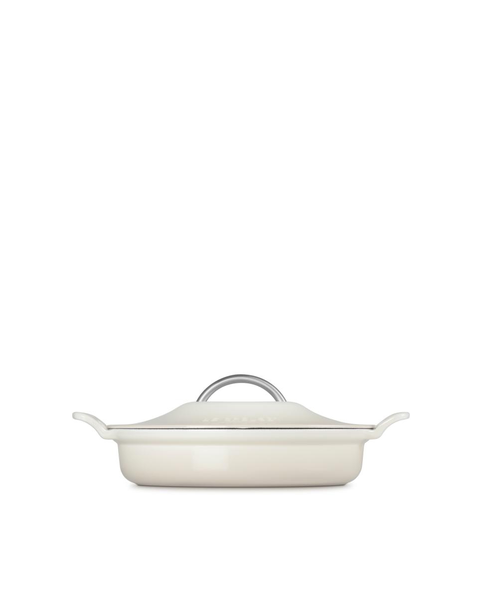 Cacerola baja Modern Heritage de hierro fundido Le Creuset - Merengue Cacerola de 28 cm Merengue-3