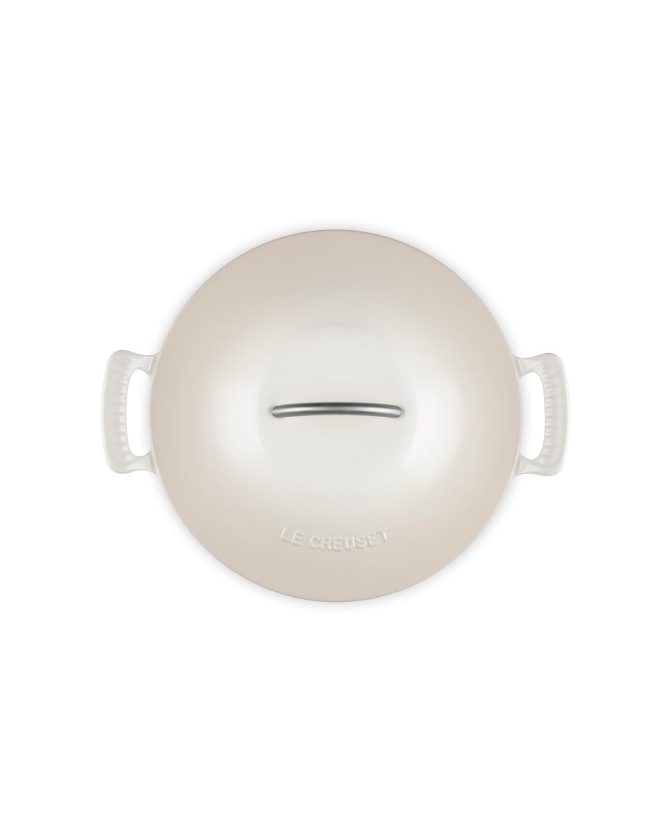 Cacerola baja Modern Heritage de hierro fundido Le Creuset - Merengue Cacerola de 28 cm Merengue-4