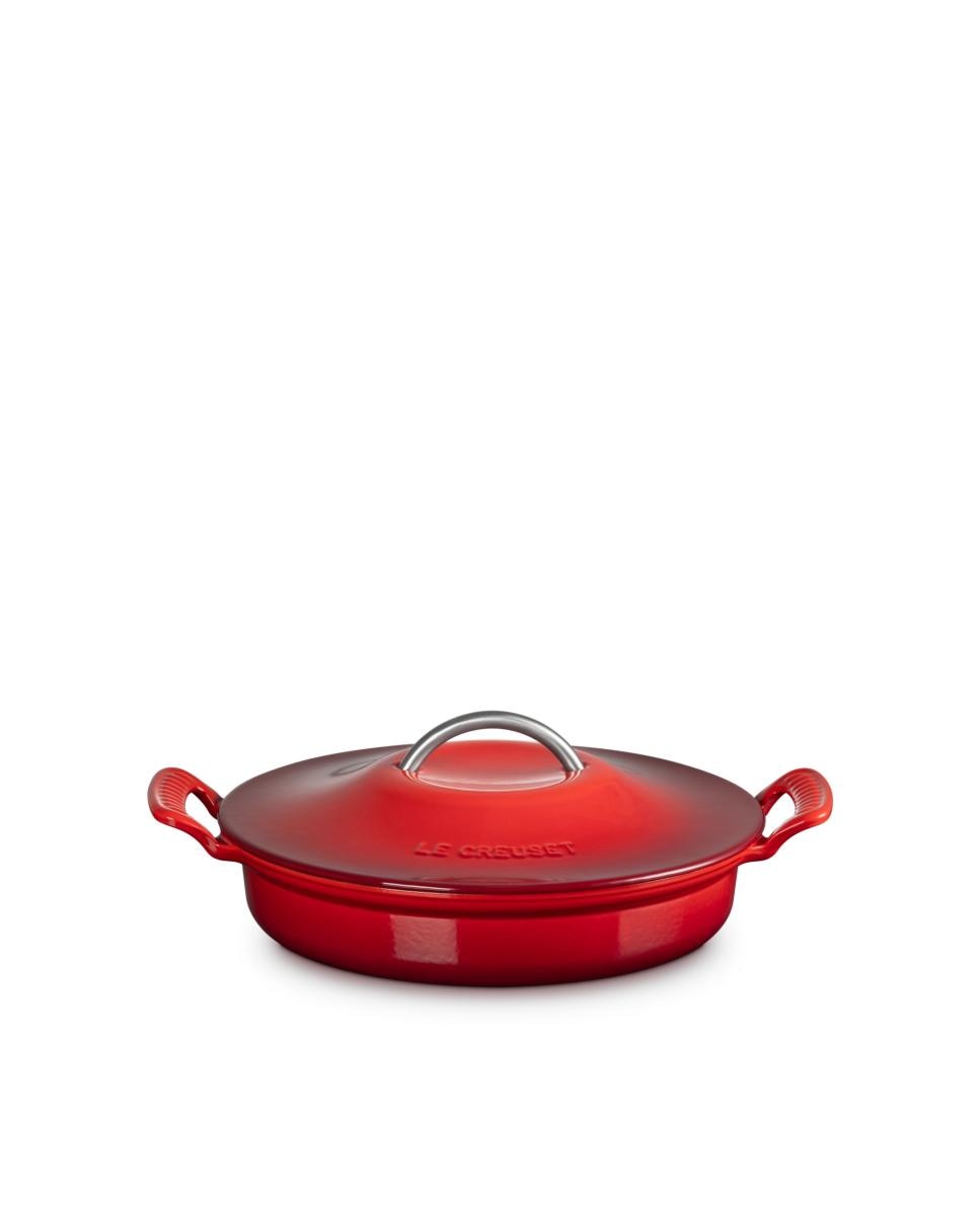 Cacerola baja Modern Heritage de hierro fundido Le Creuset - Cereza Cacerola de 28 cm Cereza-1