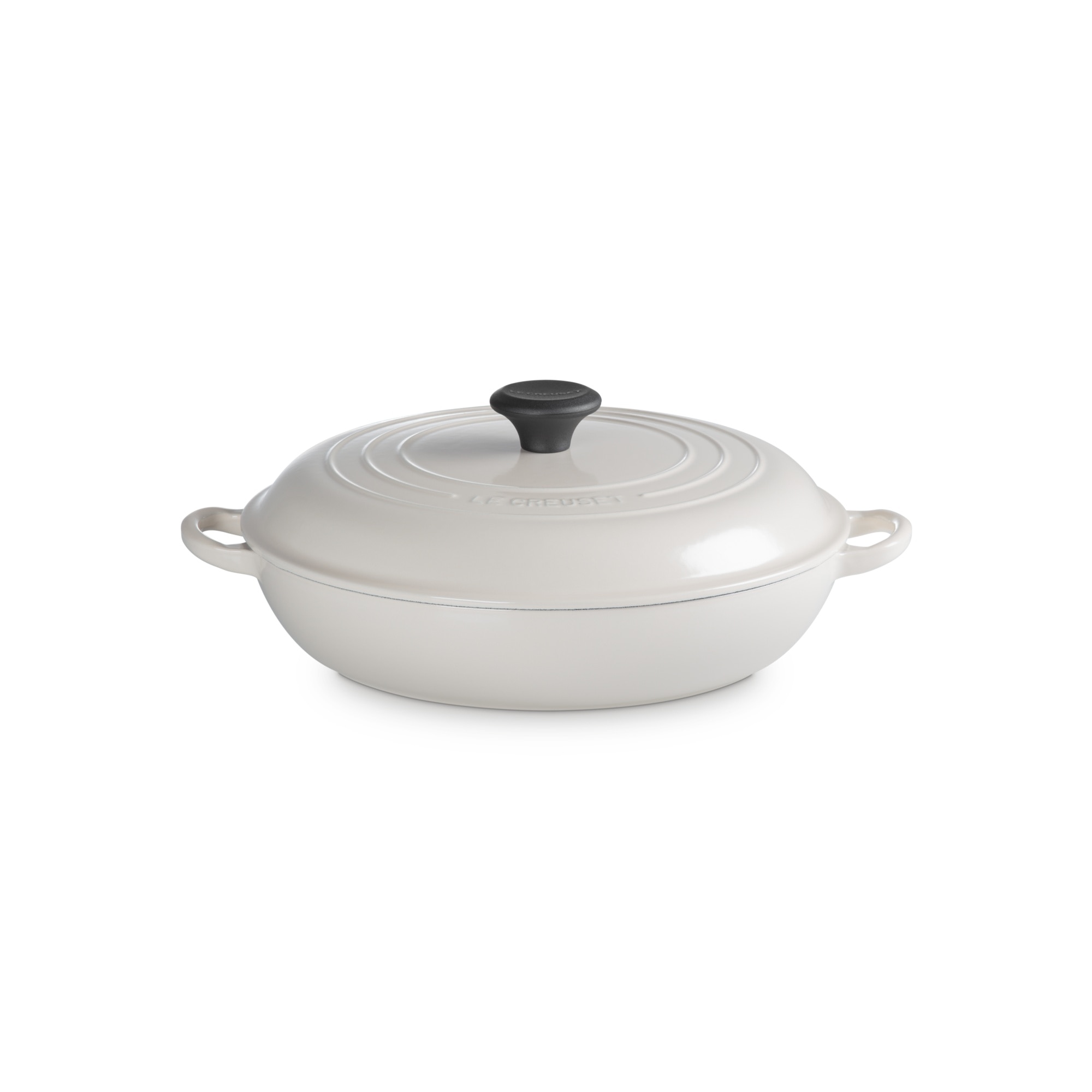Cacerola baja de hierro fundido Le Creuset - Crema Cacerola de 27 cm Crema-1