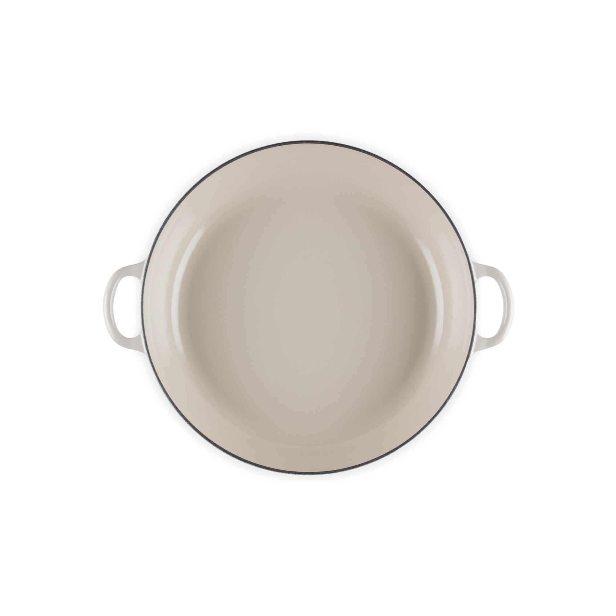 Cacerola baja de hierro fundido Le Creuset - Crema Cacerola de 27 cm Crema-4