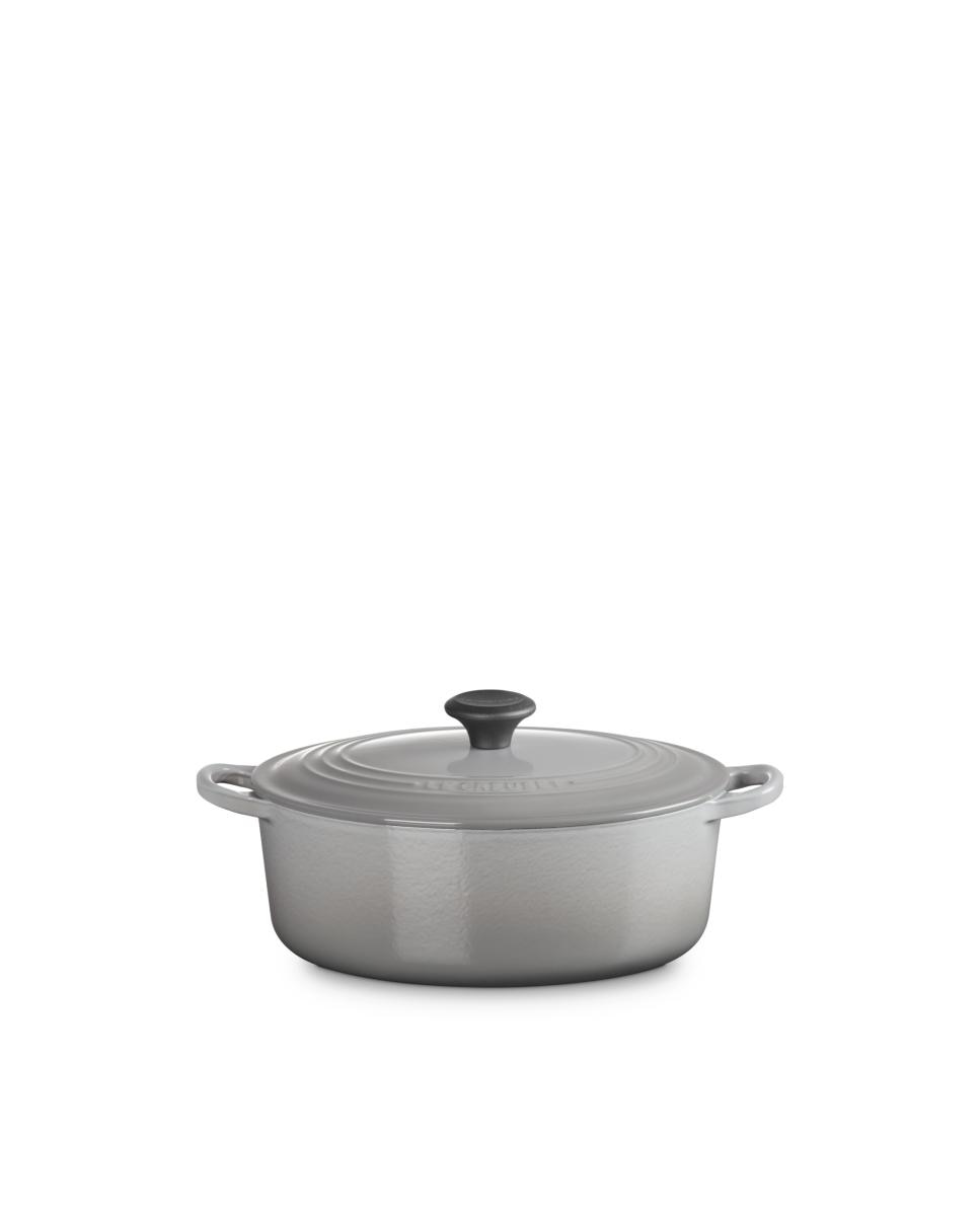 Imagen 1 de Cocotte oval de hierro fundido Le Creuset - Gris claro 31 cm Gris claro