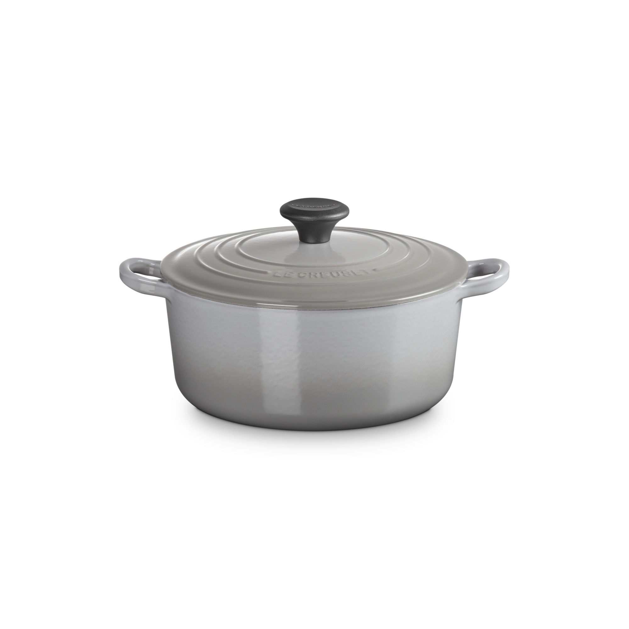 Cocotte redonda de hierro fundido Le Creuset - Gris claro 24 cm Gris claro-1